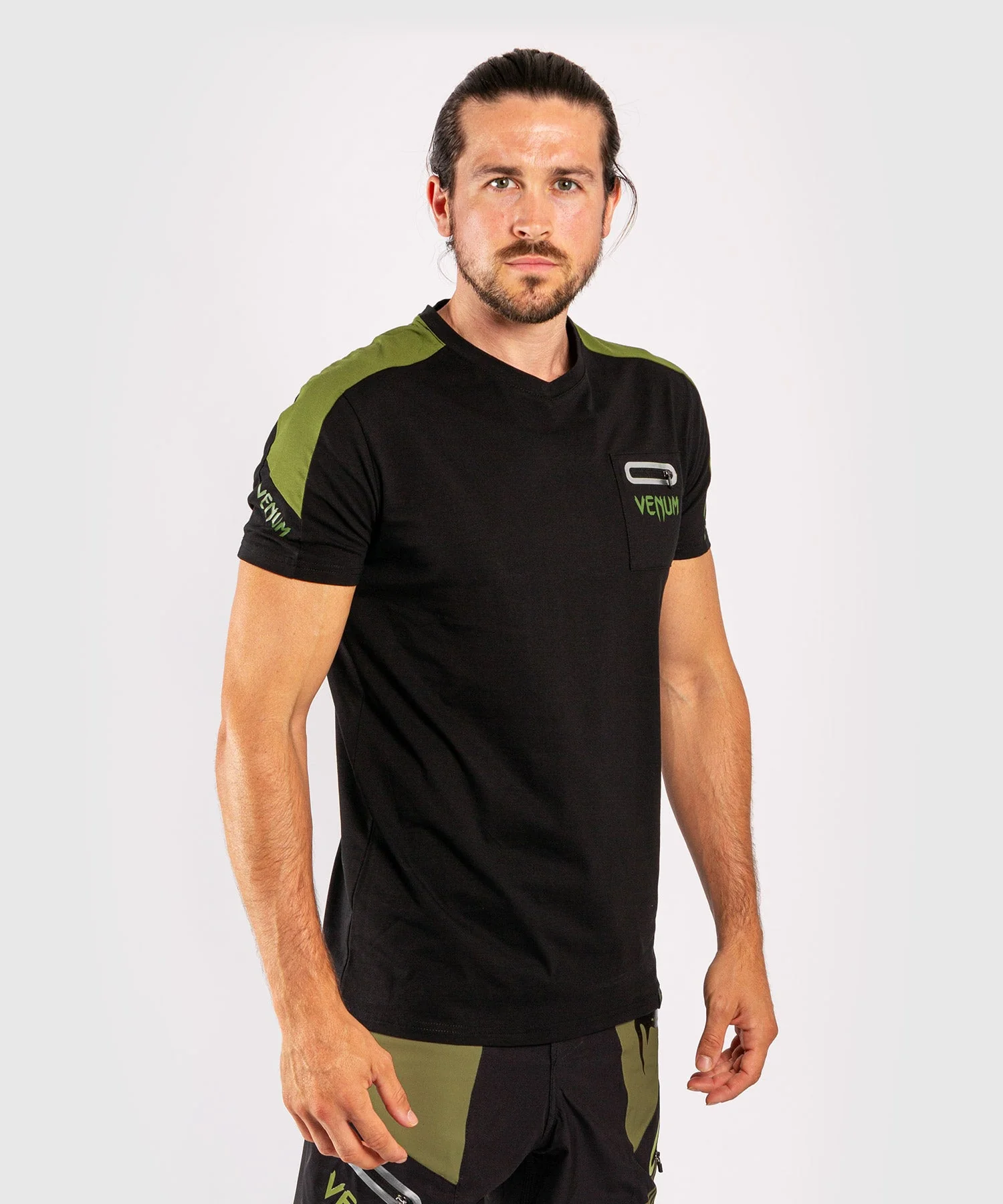 Venum Cargo T-shirt - Black/Green - Image 3