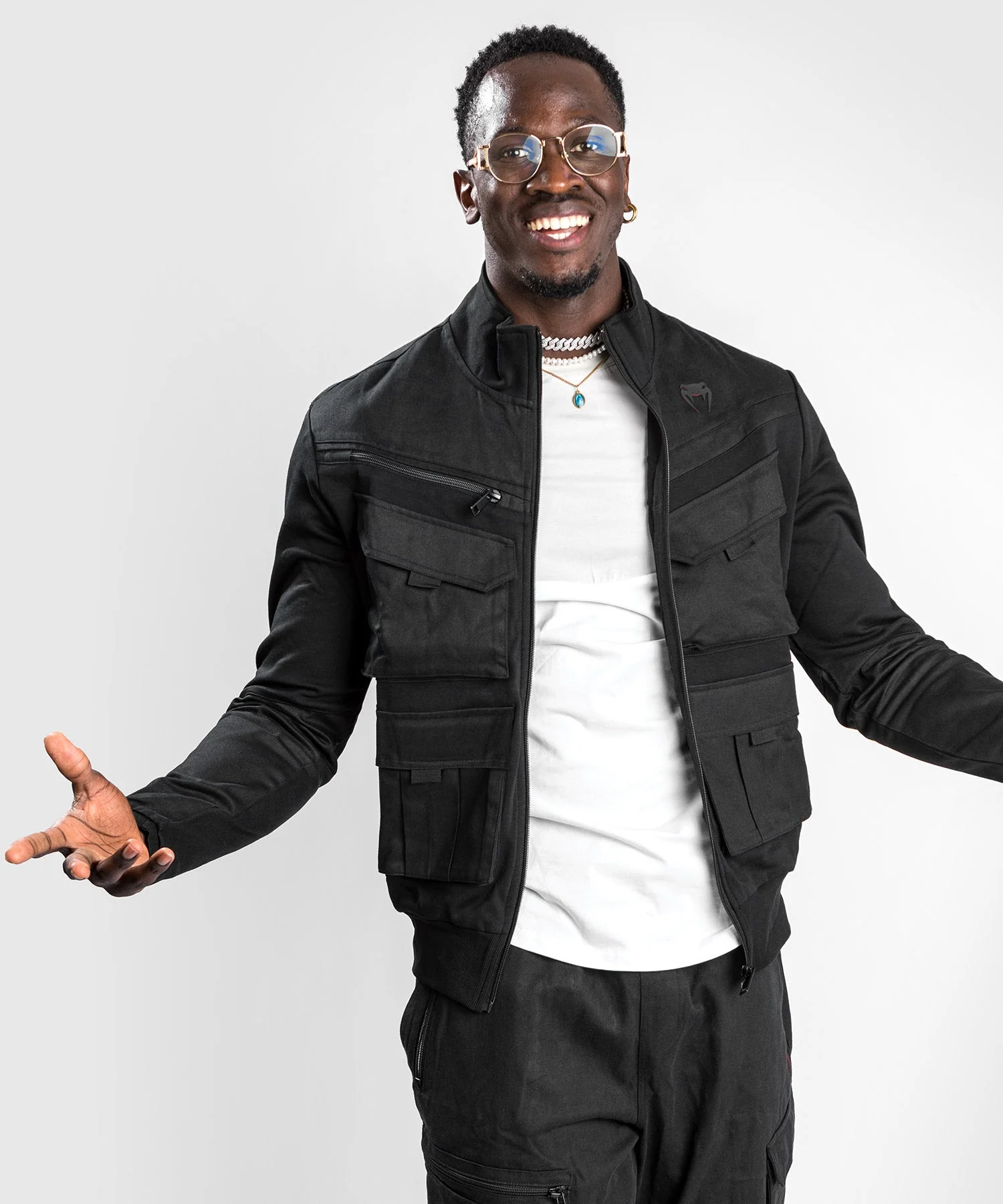 Venum Cargo Track Jacket - Black - Image 3