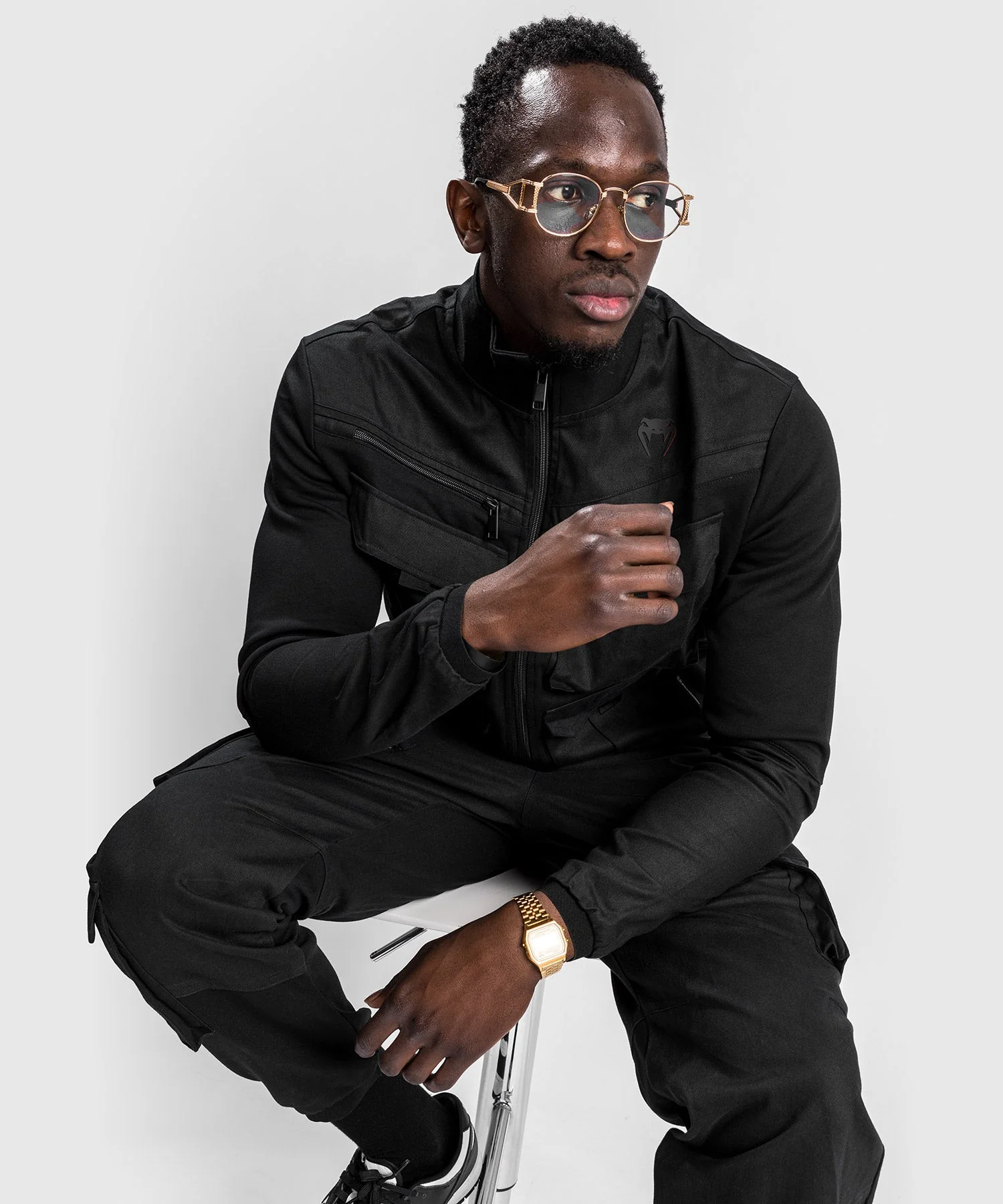 Venum Cargo Track Jacket - Black - Image 6