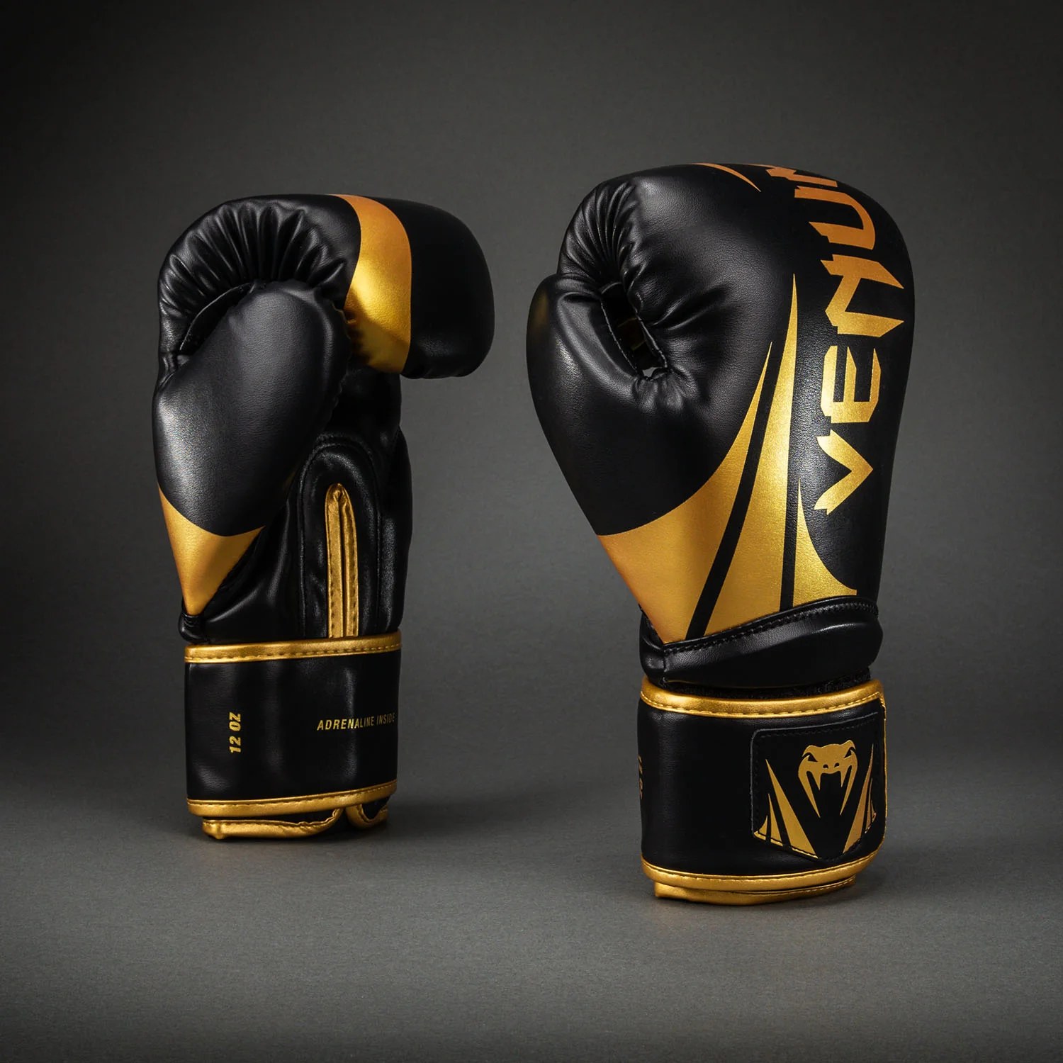 Venum Challenger 2.5 Boxing Gloves – Black/Gold - Image 2