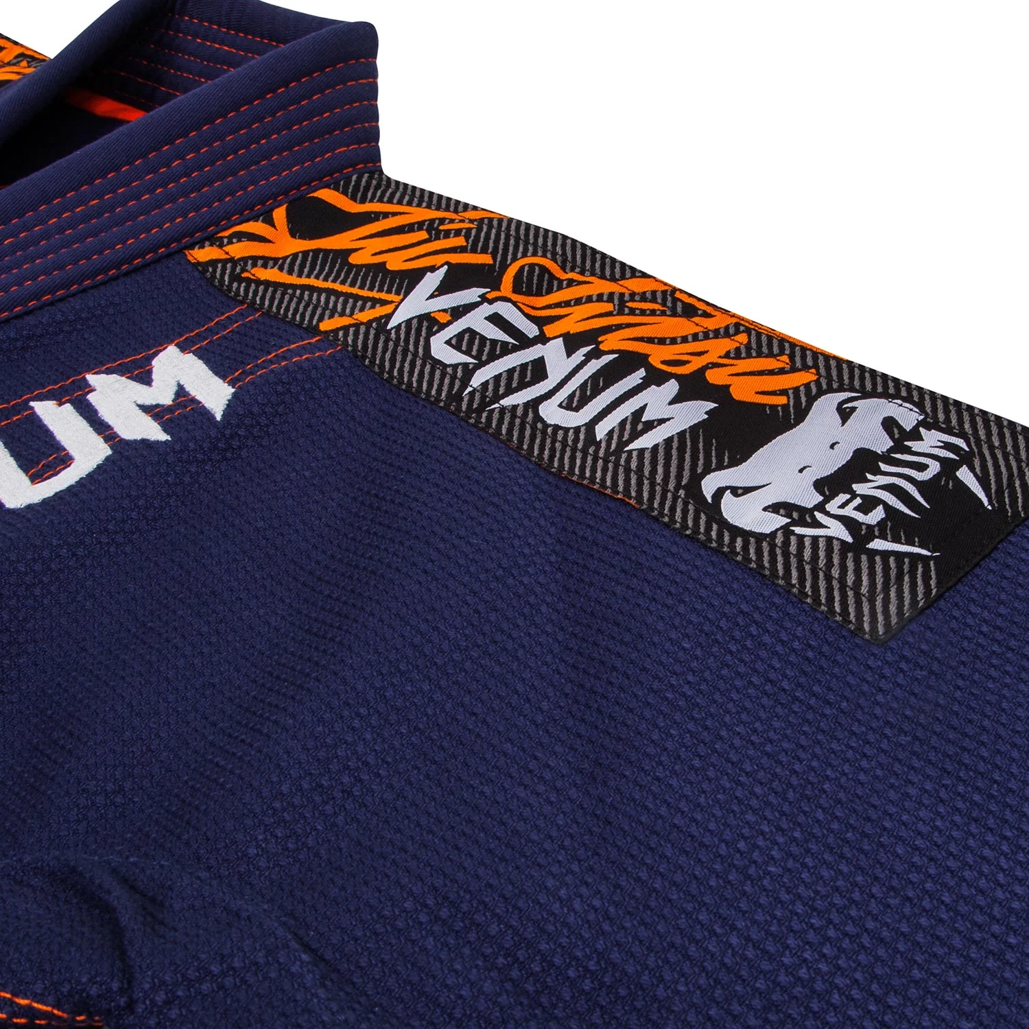 Venum Challenger 3.0 BJJ GI - Navy Blue/Orange - Image 6