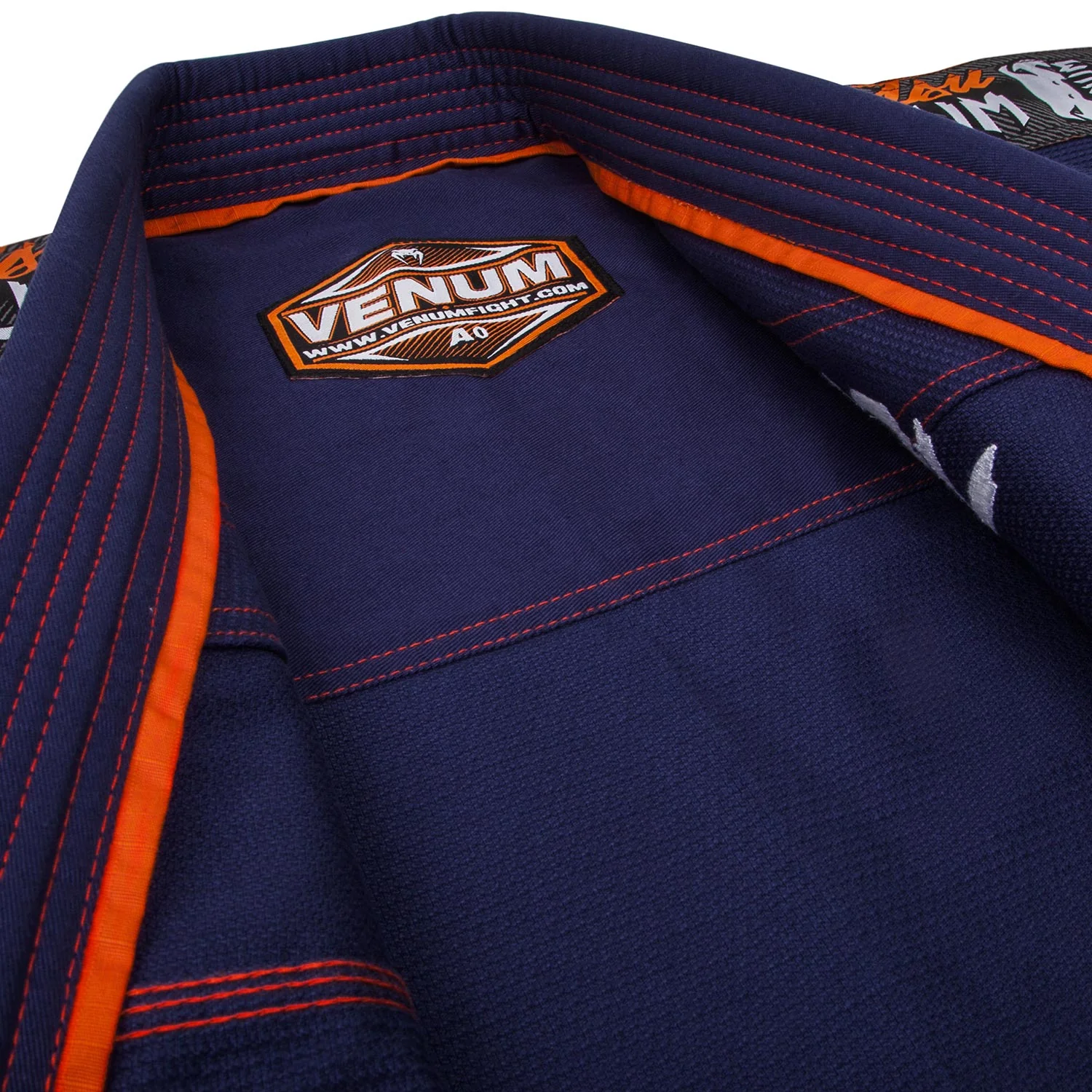 Venum Challenger 3.0 BJJ GI - Navy Blue/Orange - Image 7