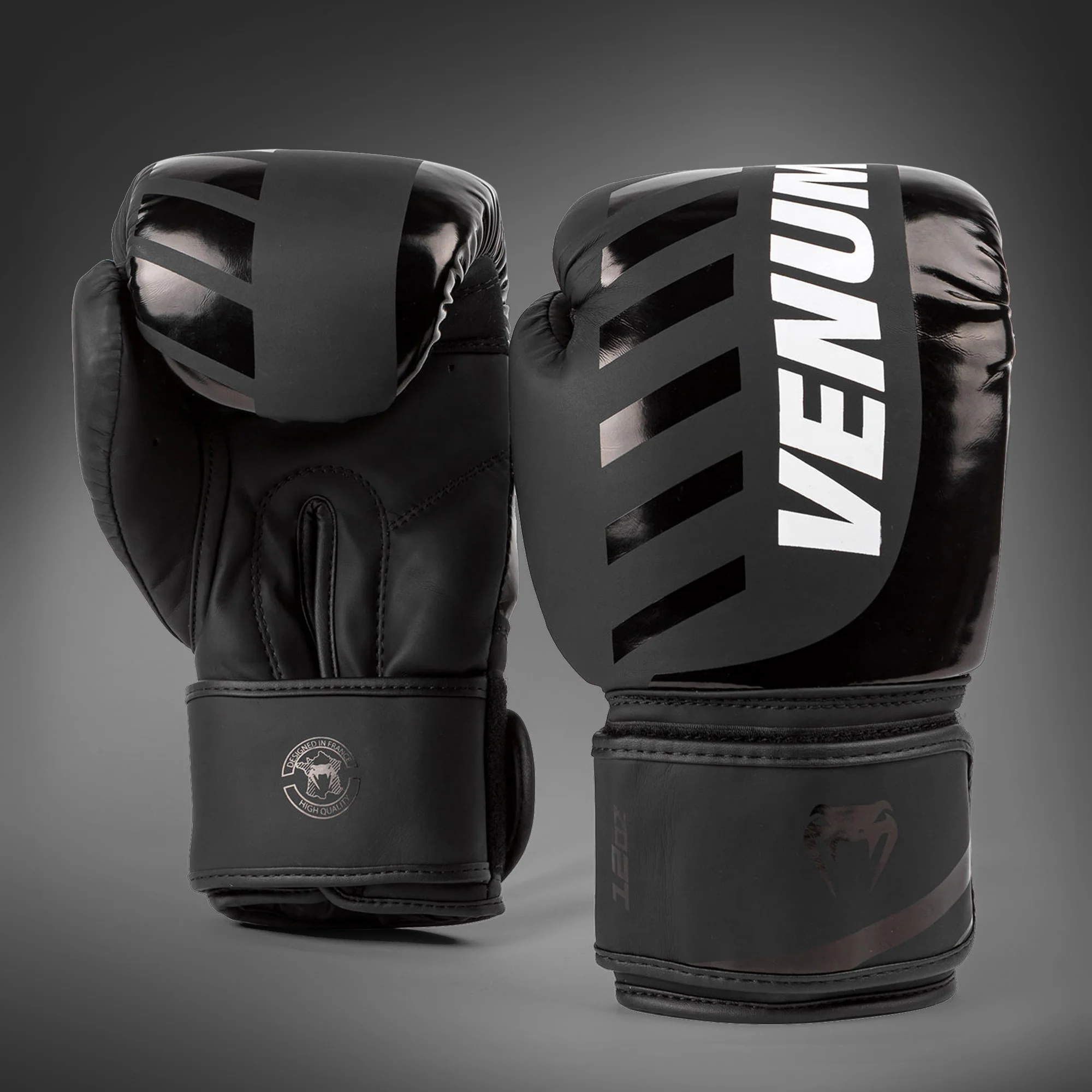 Venum Challenger 3.0 Shockwave Boxing Gloves - Black - Image 2