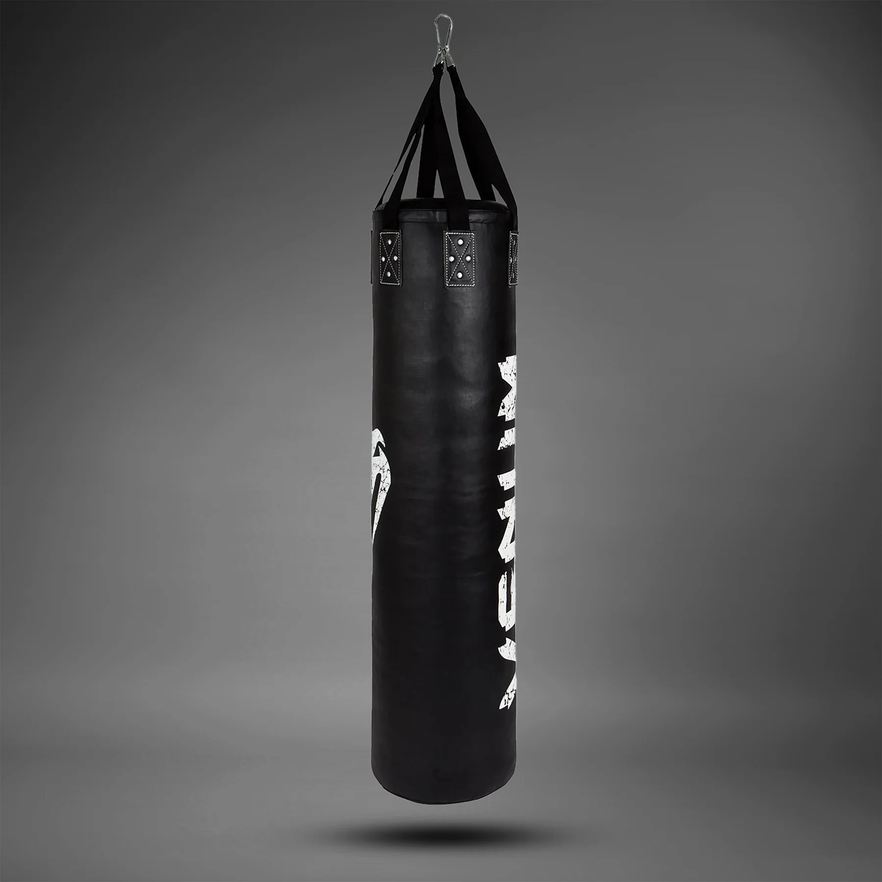 Venum Challenger Heavy bag + Ceiling Hook - Black/White - Filled - 170cm - Image 2