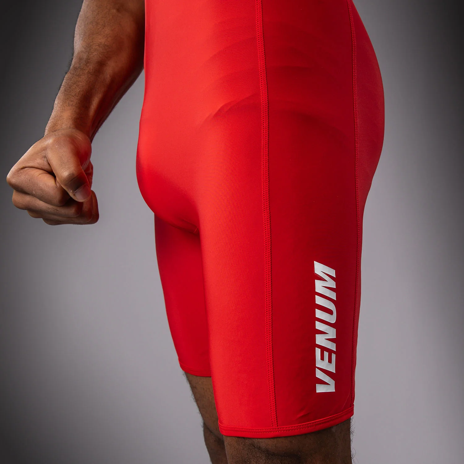 Venum Challenger Men's Wrestling Singlet - Red - Image 6