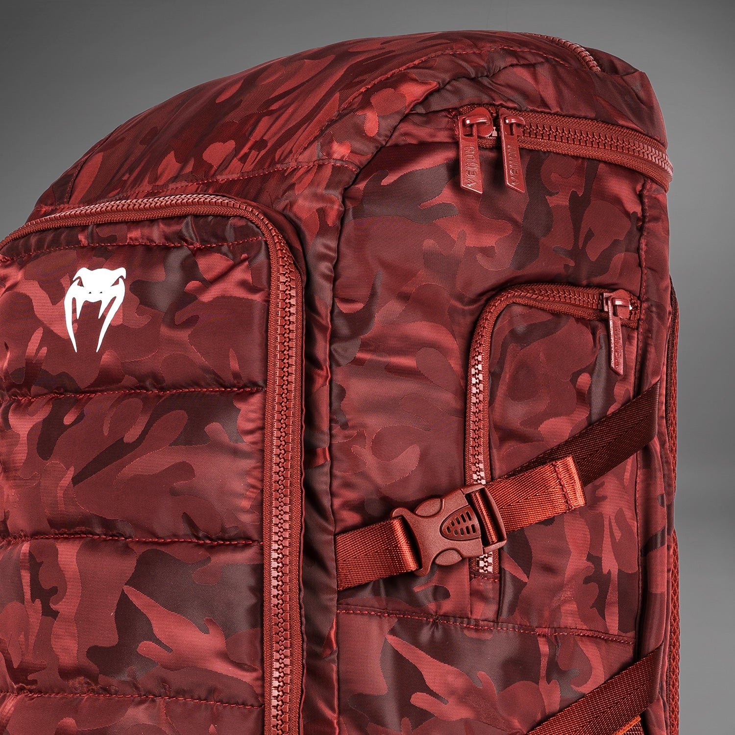 Venum Challenger Xtrem BackPack (50-63L) - Camo/Burgundy - Image 7