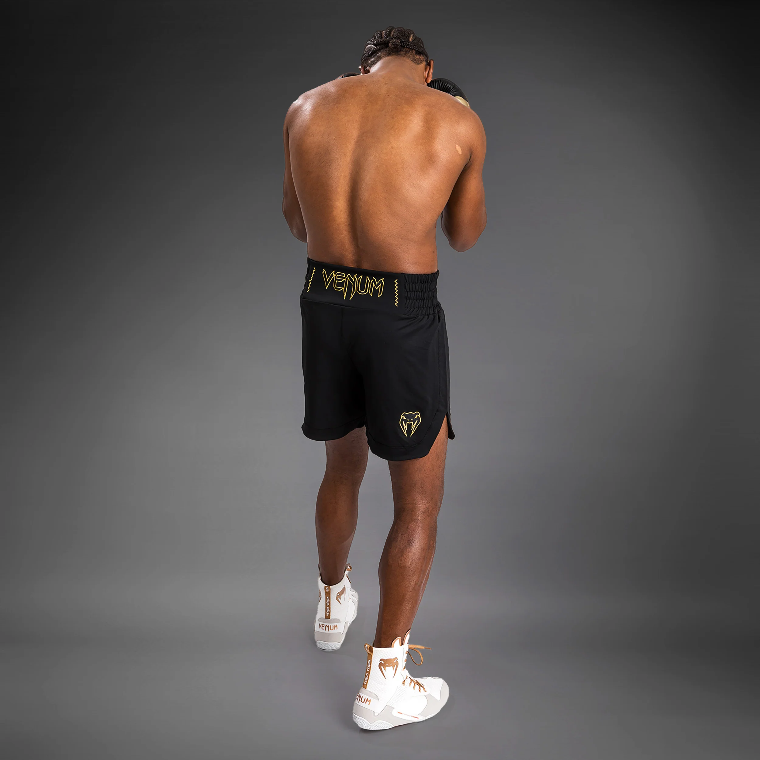 Venum Classic Boxing Shorts - Black/Gold - Image 6