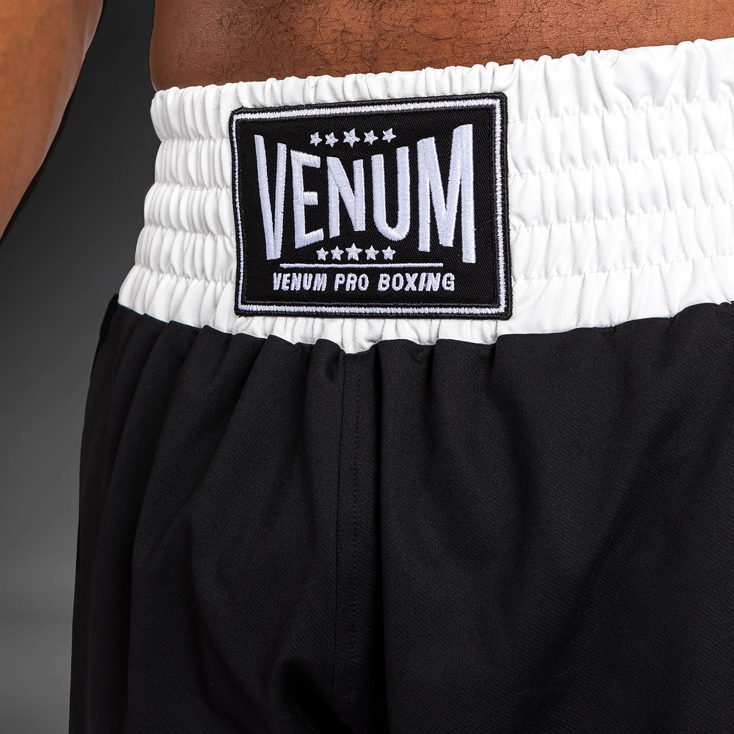 Venum Classic Boxing Shorts - Black/White - Image 7