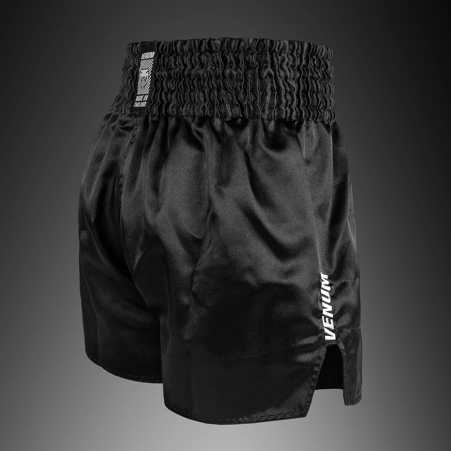 Venum Classic Evo Muay Thai Shorts - Black/White - Image 3