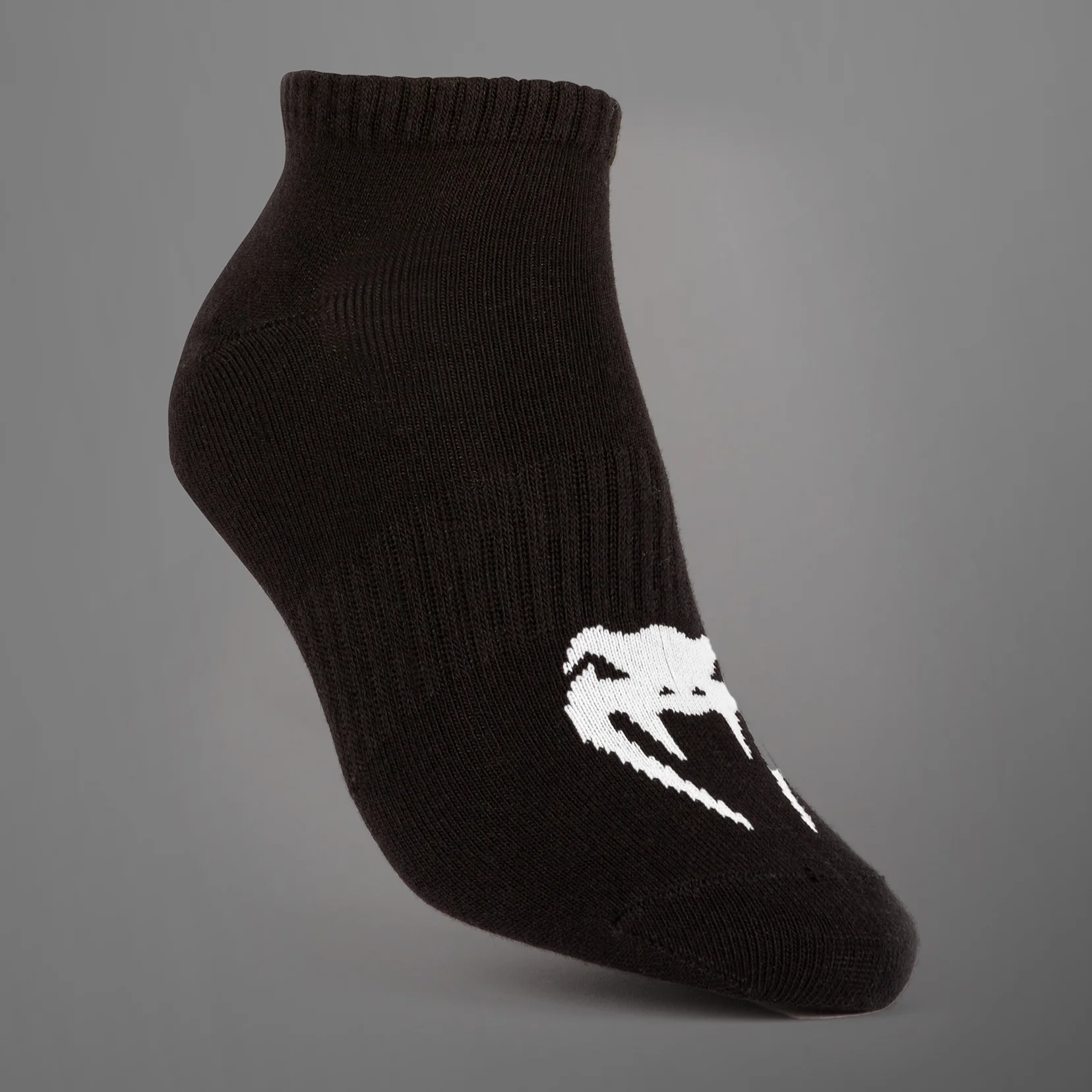 Venum Classic Footlet Sock - set of 3 - Black/White - Image 2