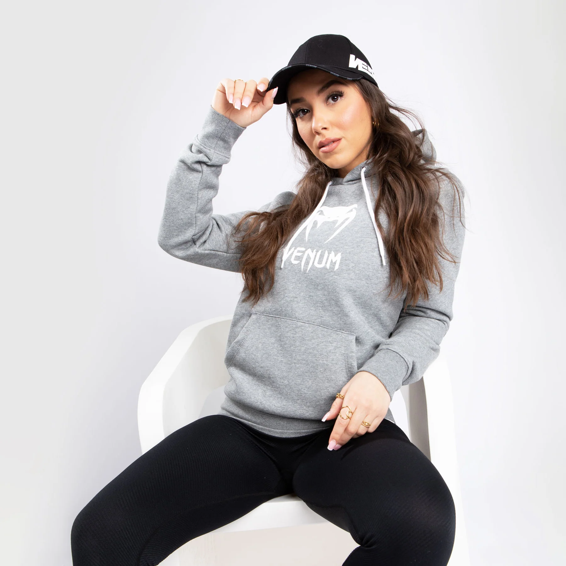 Venum Classic Hoodie - For Women - Light Heather Grey