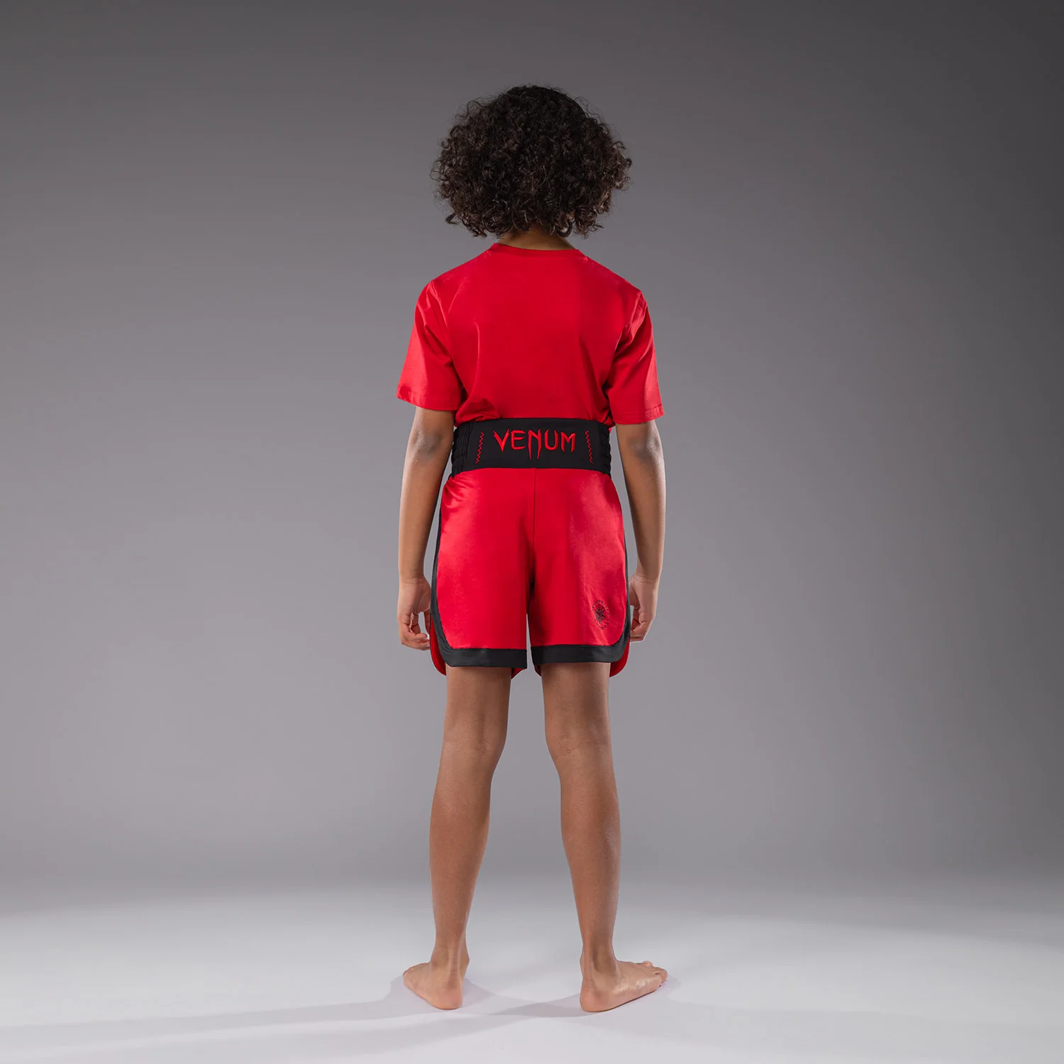 Venum Classic Kids Boxing Shorts - Cherry Red - Image 4