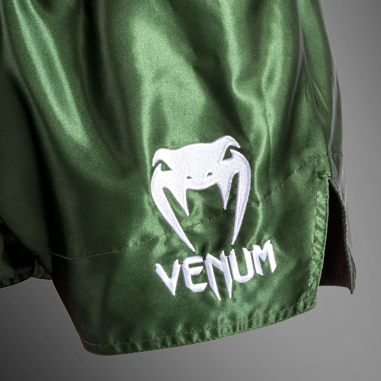 Venum Classic Muay Thaï Short Khaki/White - Image 6