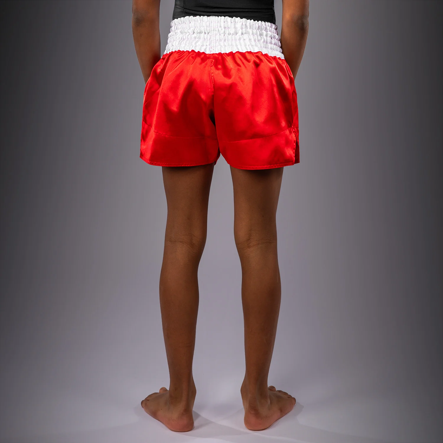 Venum Classic Muay Thai Shorts for Kids - Fire Red - Image 4