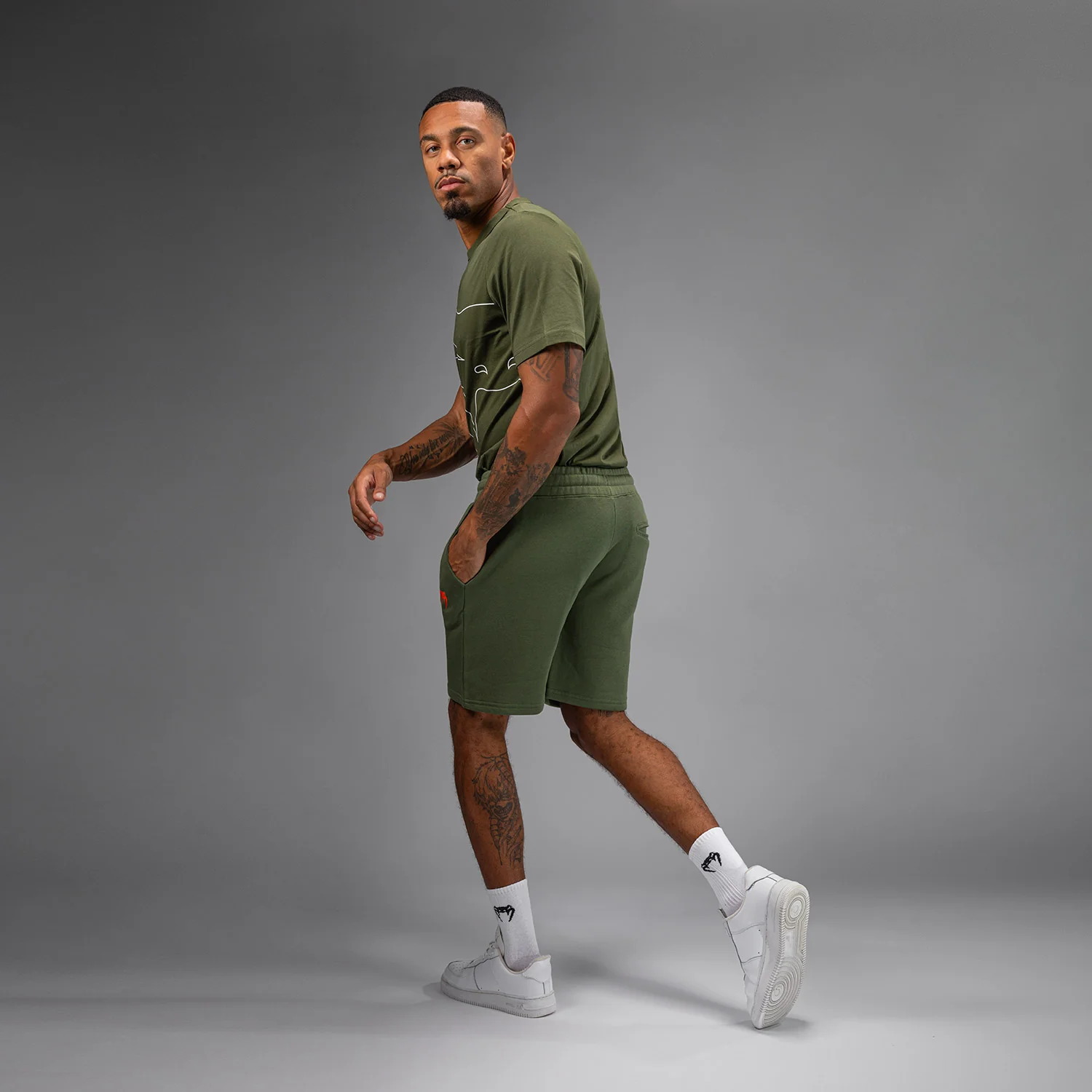 Venum Classic Shorts - Khaki - Image 5