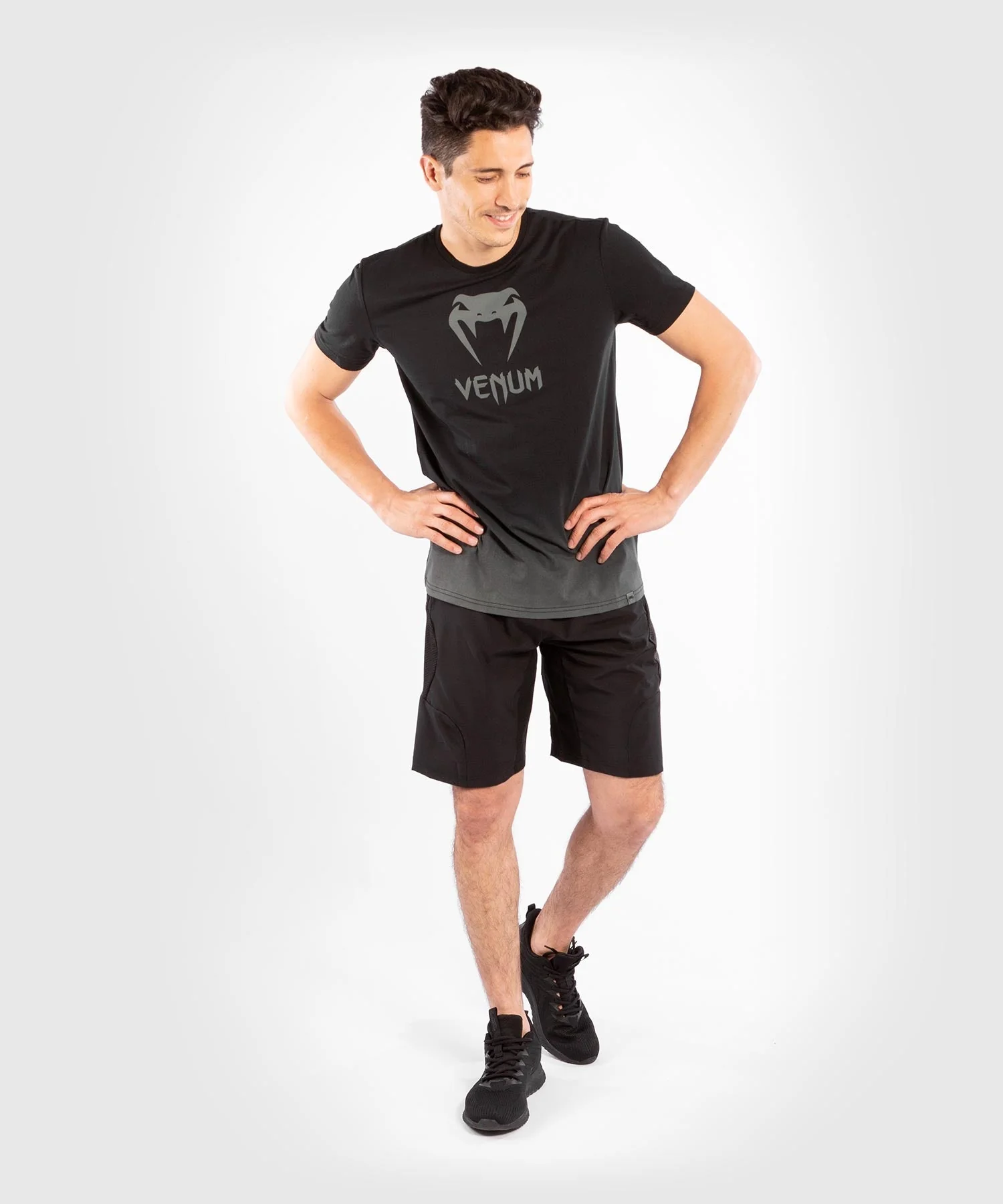 Venum Classic T-shirt - Black/Dark Grey - Image 7