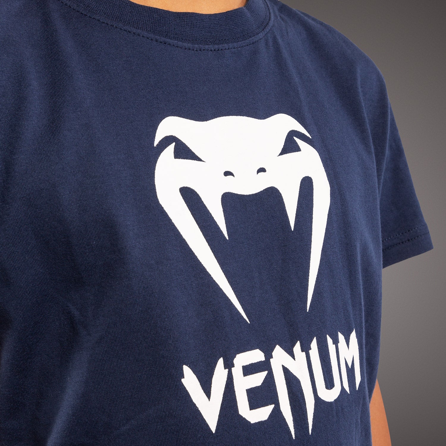 Venum Classic T-shirt - Kids - Navy Blue - Image 3