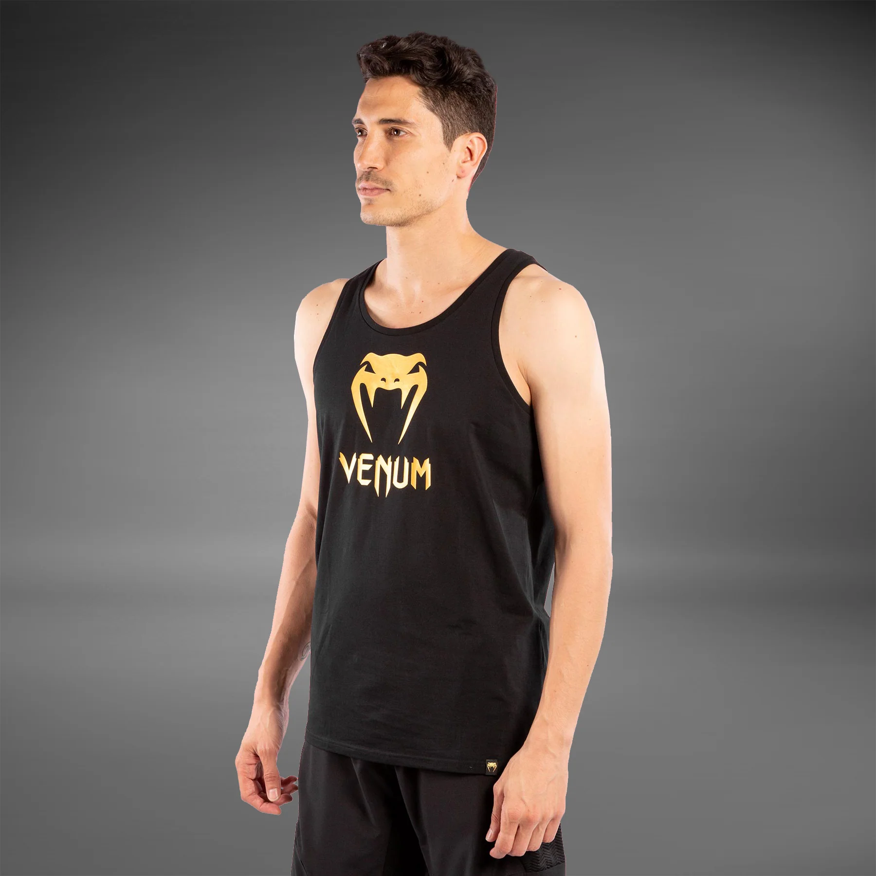 Venum Classic Tank Top - Black/Gold - Image 2