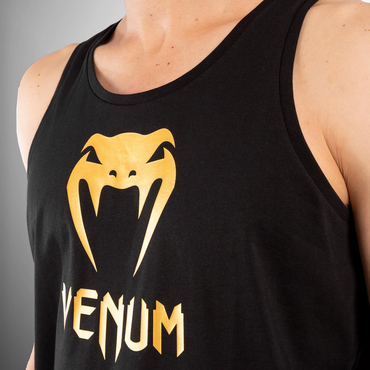 Venum Classic Tank Top - Black/Gold - Image 5