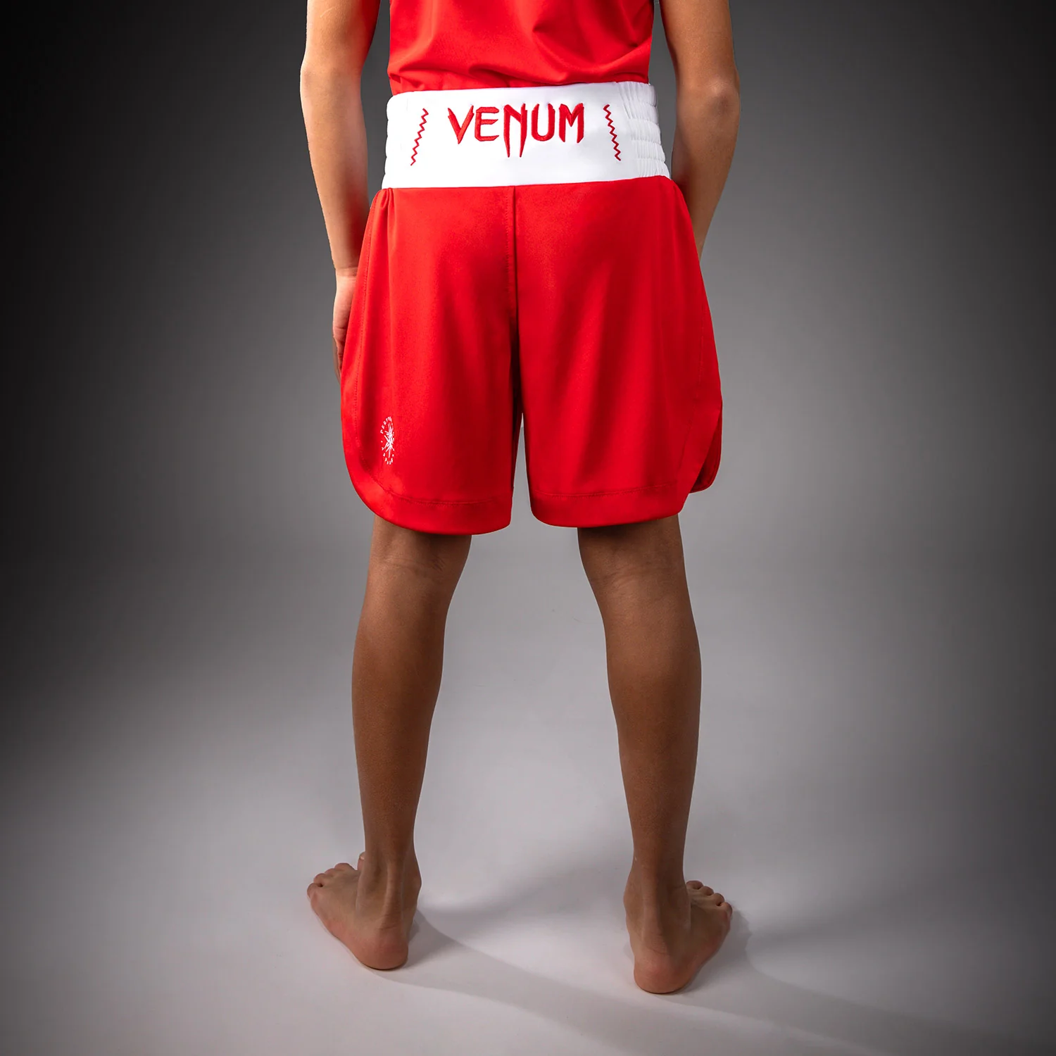 Venum Classic Youth Boxing Shorts - Fire Red - Image 3