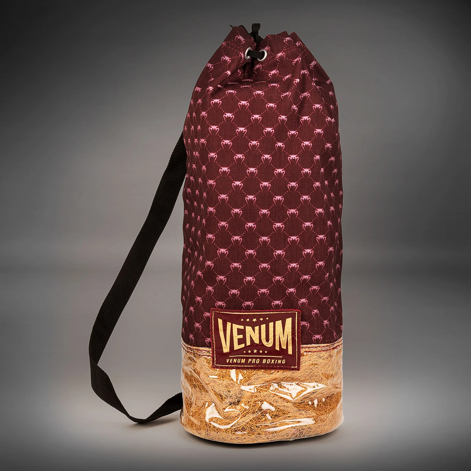 Venum Coco Monogram Pro Lace Up Boxing Gloves - Garnet Red - Image 8