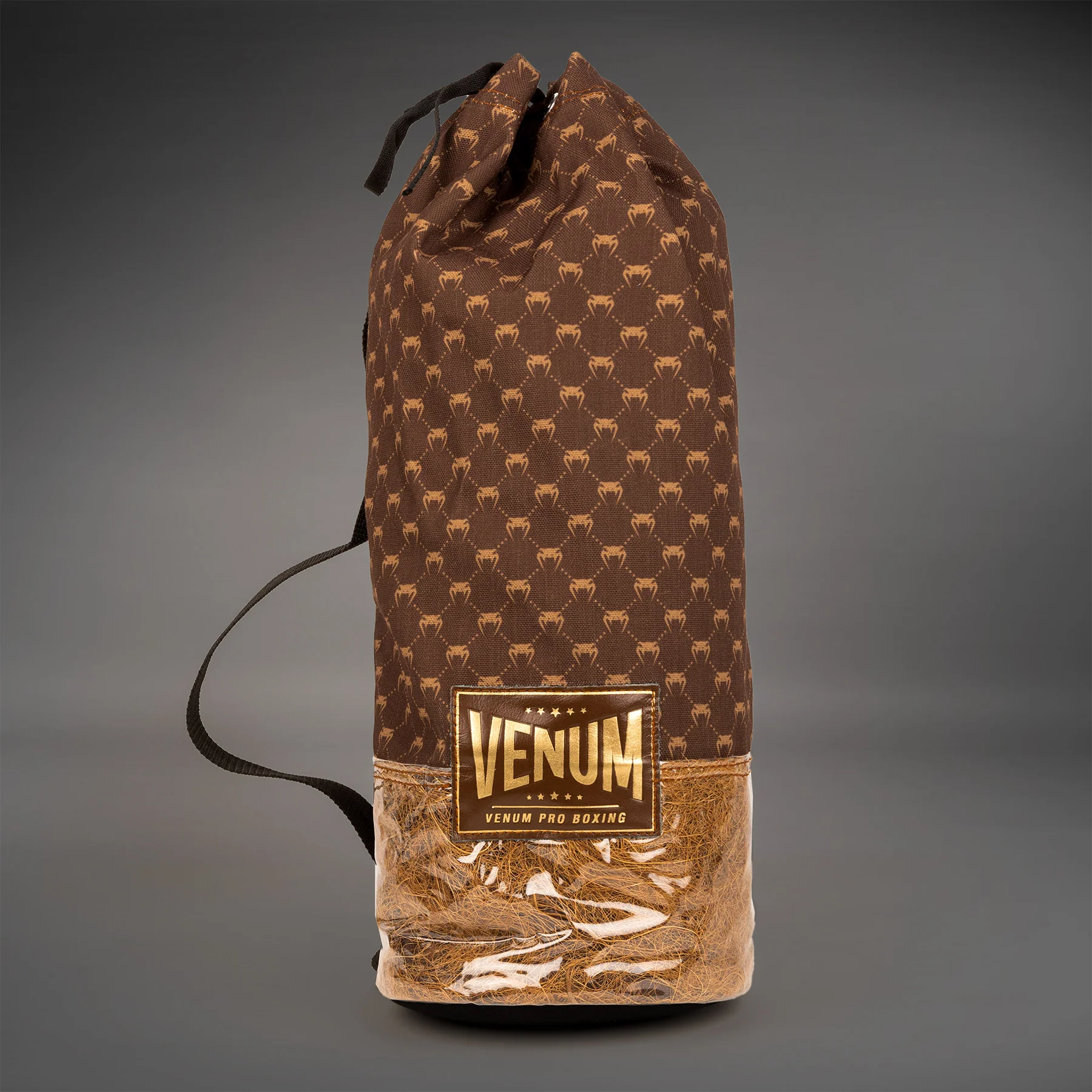 Venum Coco Monogram Pro Lace Up Boxing Gloves - Grizzly Brown - Image 7