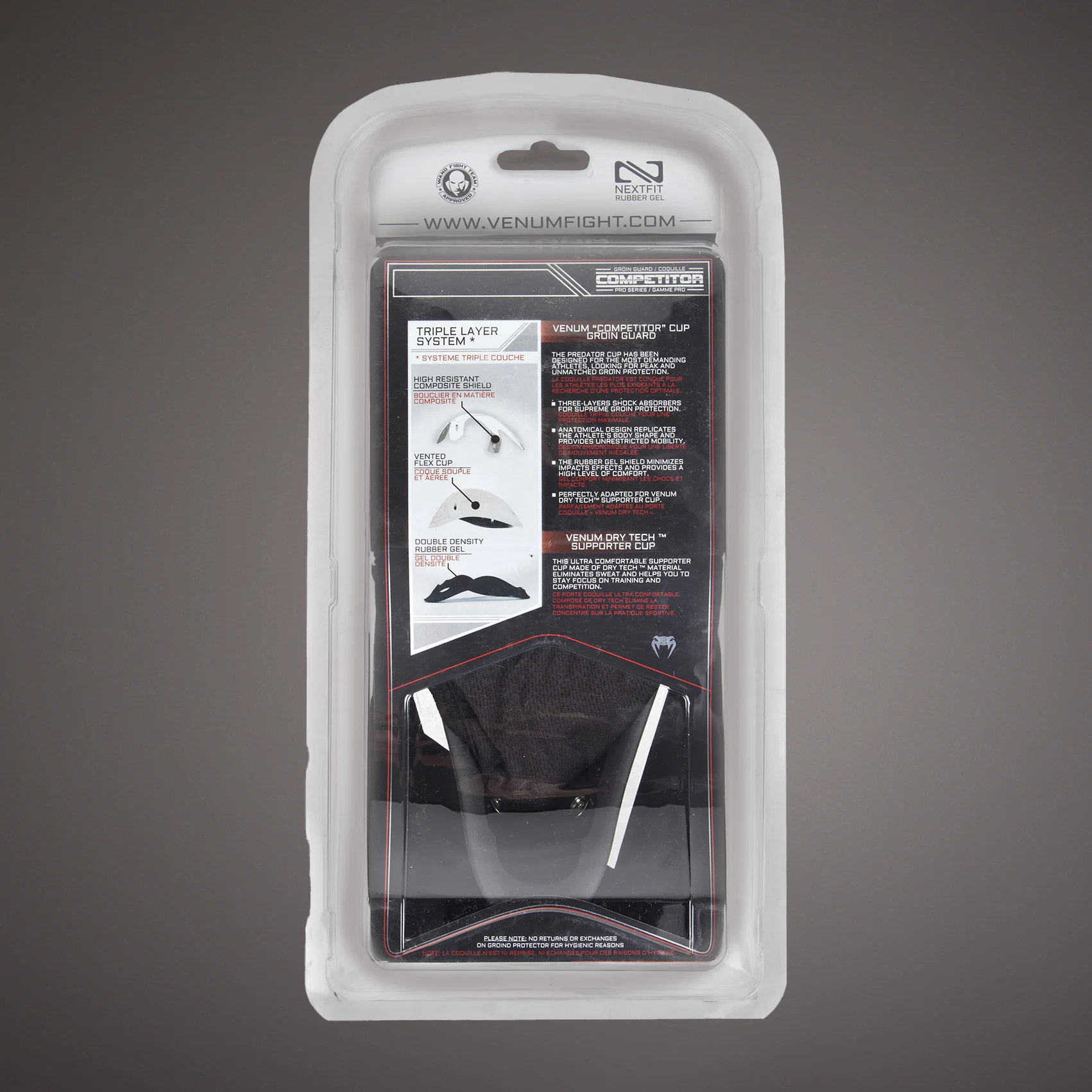 Venum Competitor Groin Guard & Support - Silver Series - Image 5