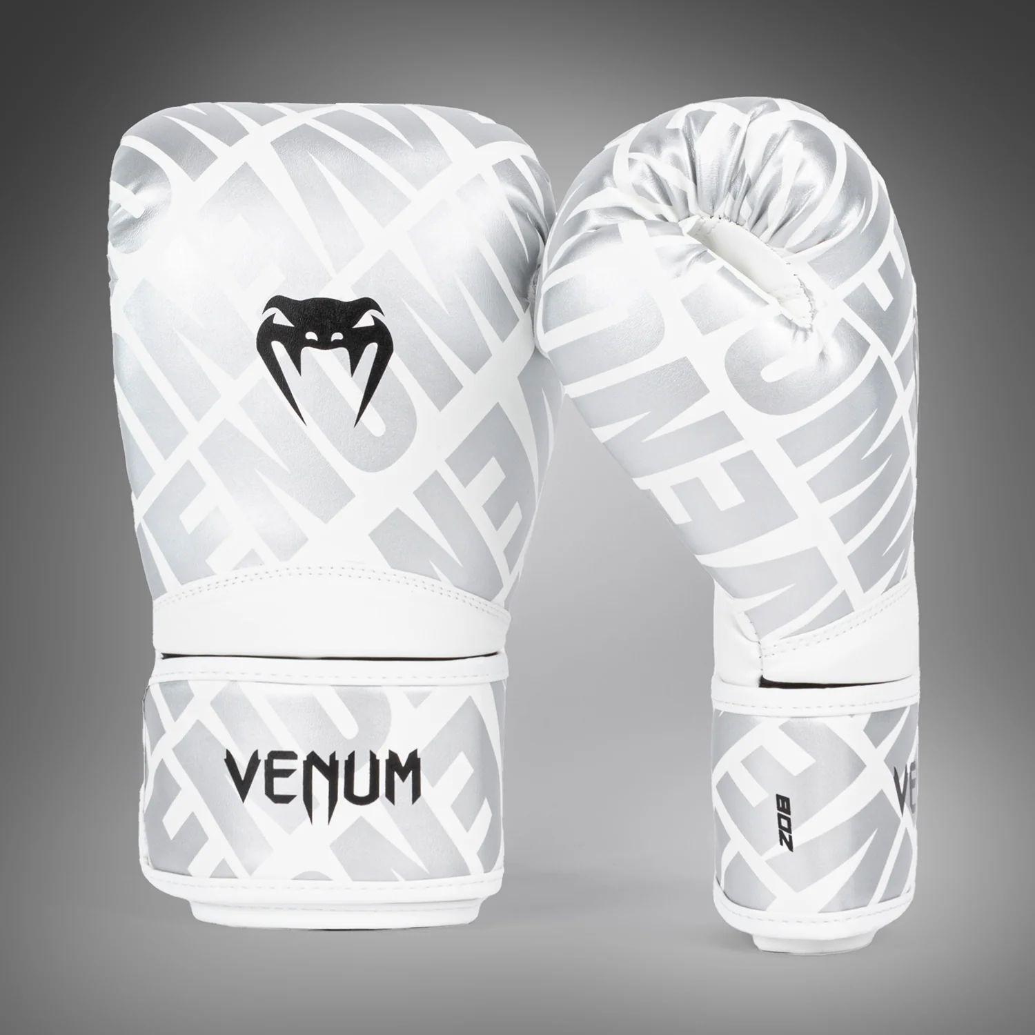 Venum Contender 1.5 XT Kids Boxing Gloves - White-Silver - Image 2