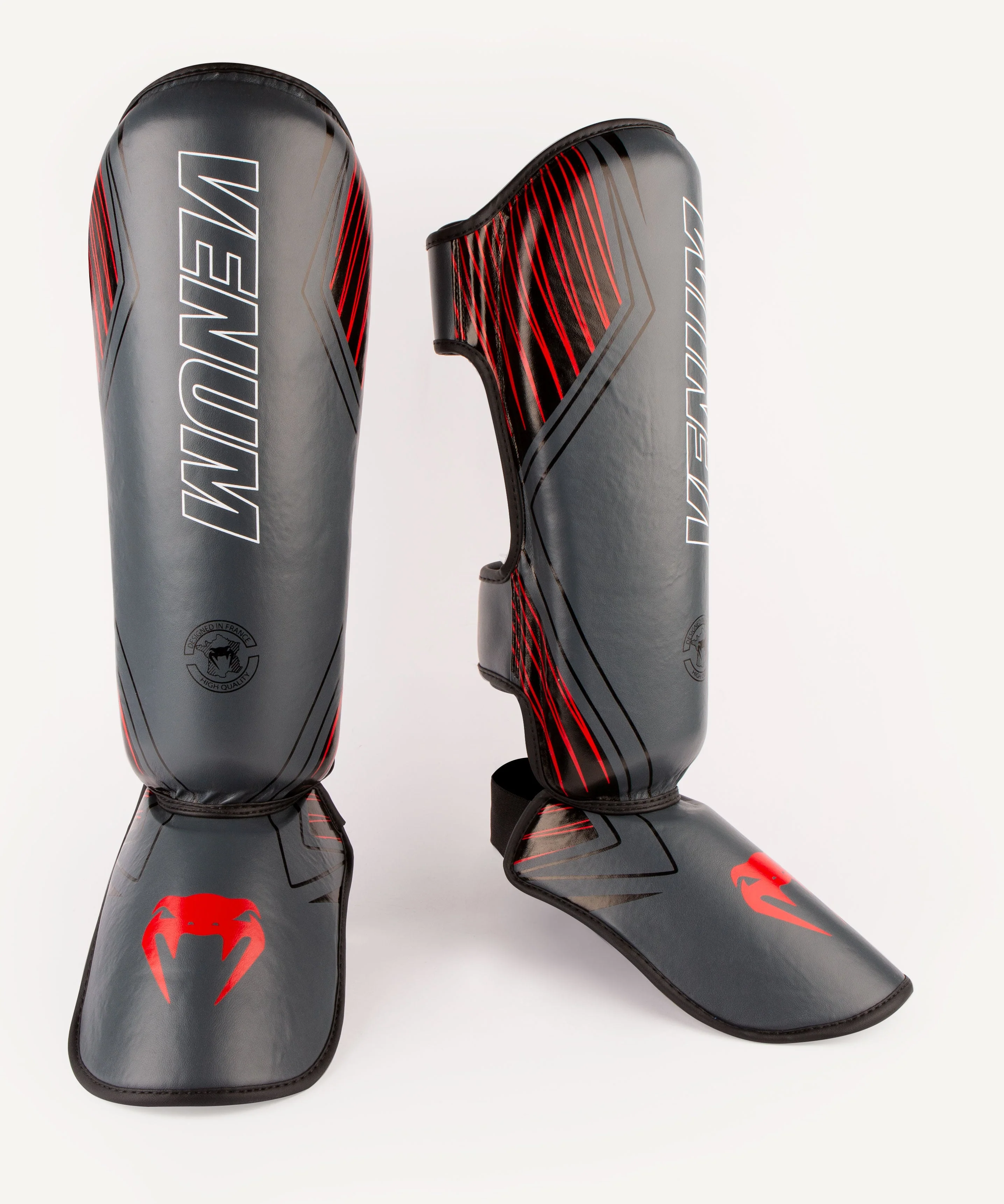 Venum Contender 2.0 Shin Guards - Black/Red