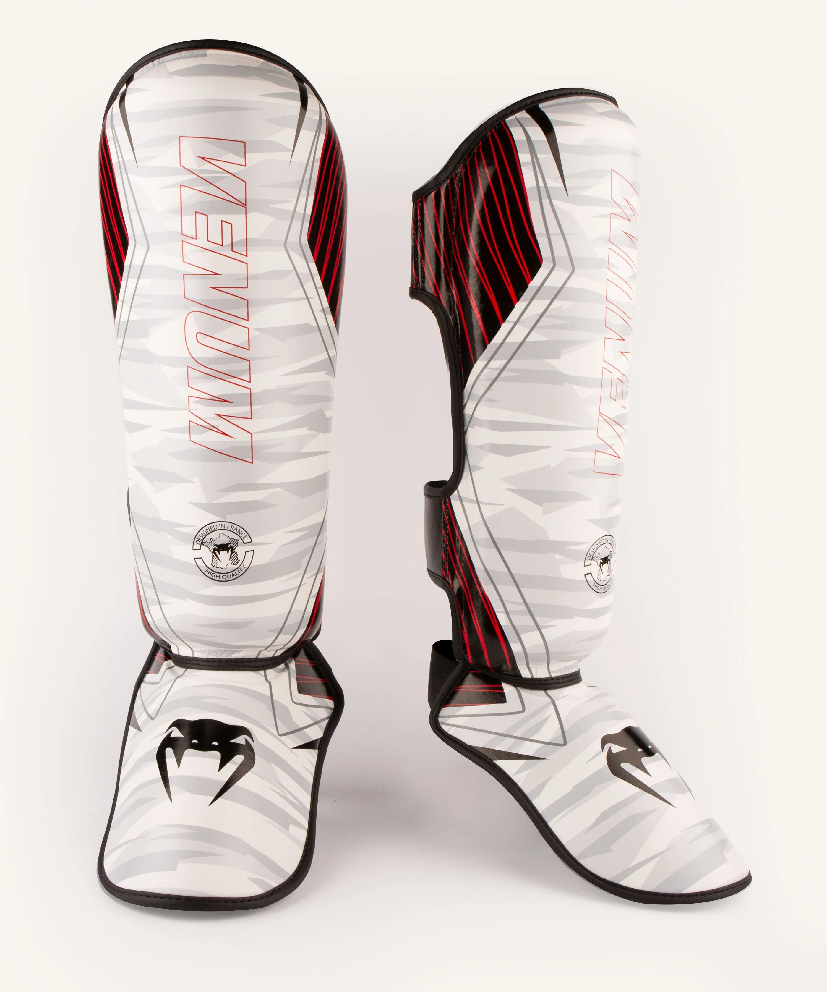 Venum Contender 2.0 Shin Guards - White/Camo