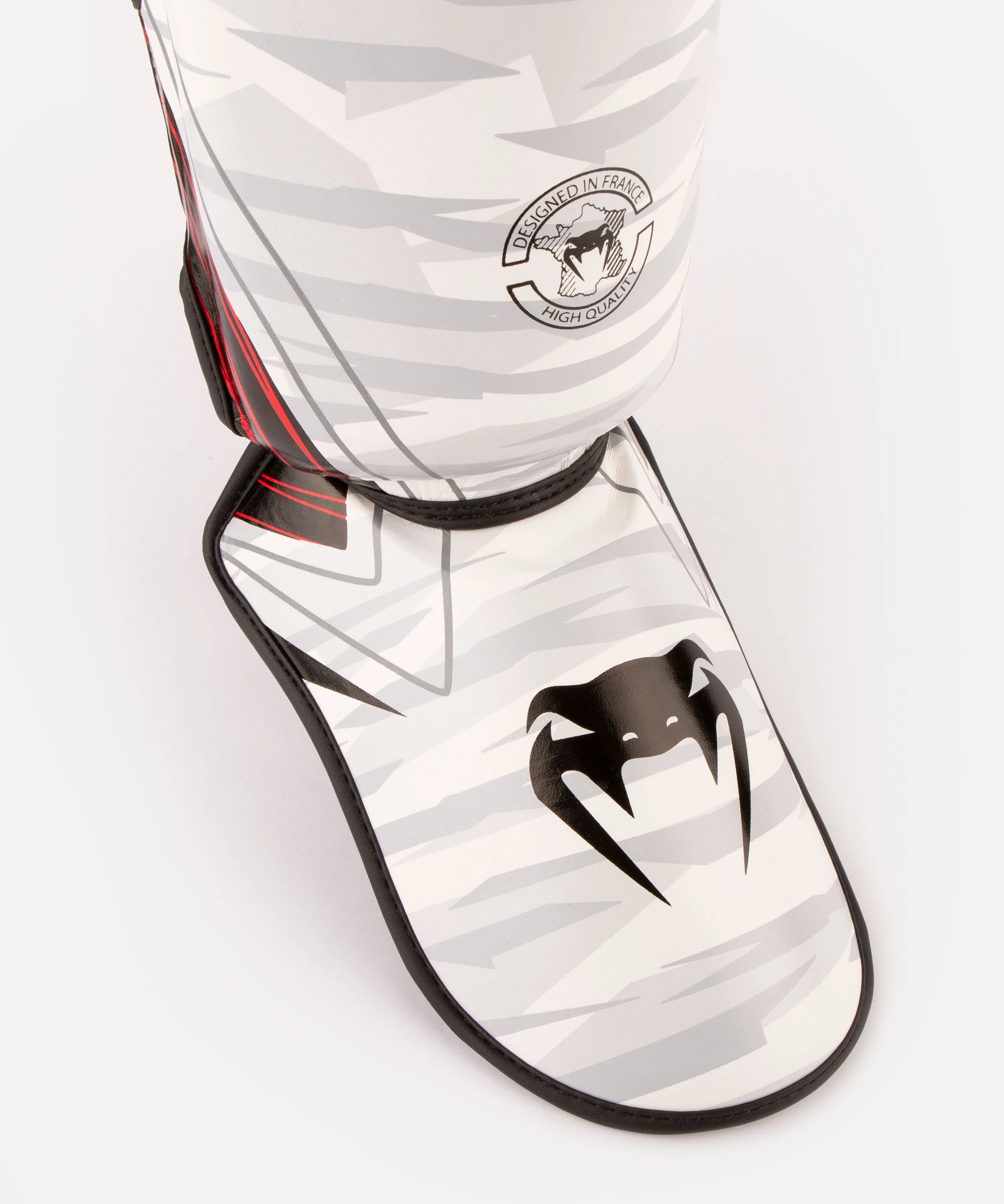 Venum Contender 2.0 Shin Guards - White/Camo - Image 2