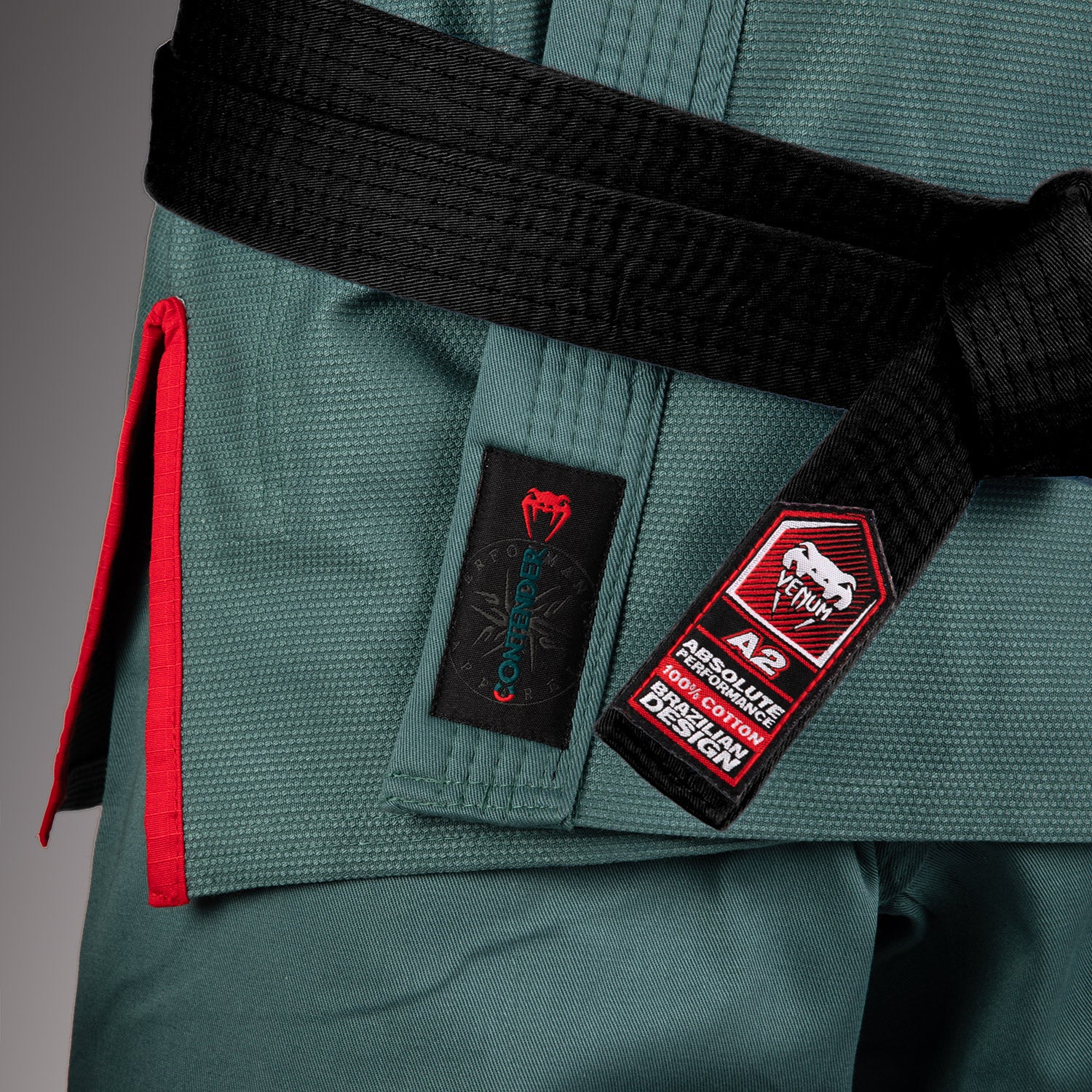 Venum Contender 3.0 Brazilian Jiu Jitsu Gi 380g - Ocean Green - Image 5