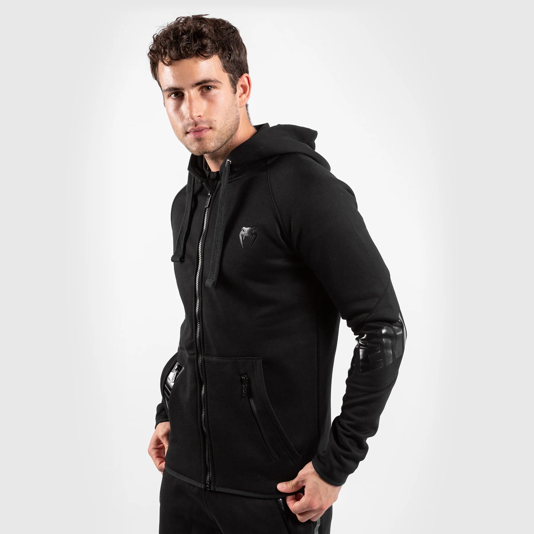 Venum Contender 3.0 Hoodie - Black/Black - Image 7