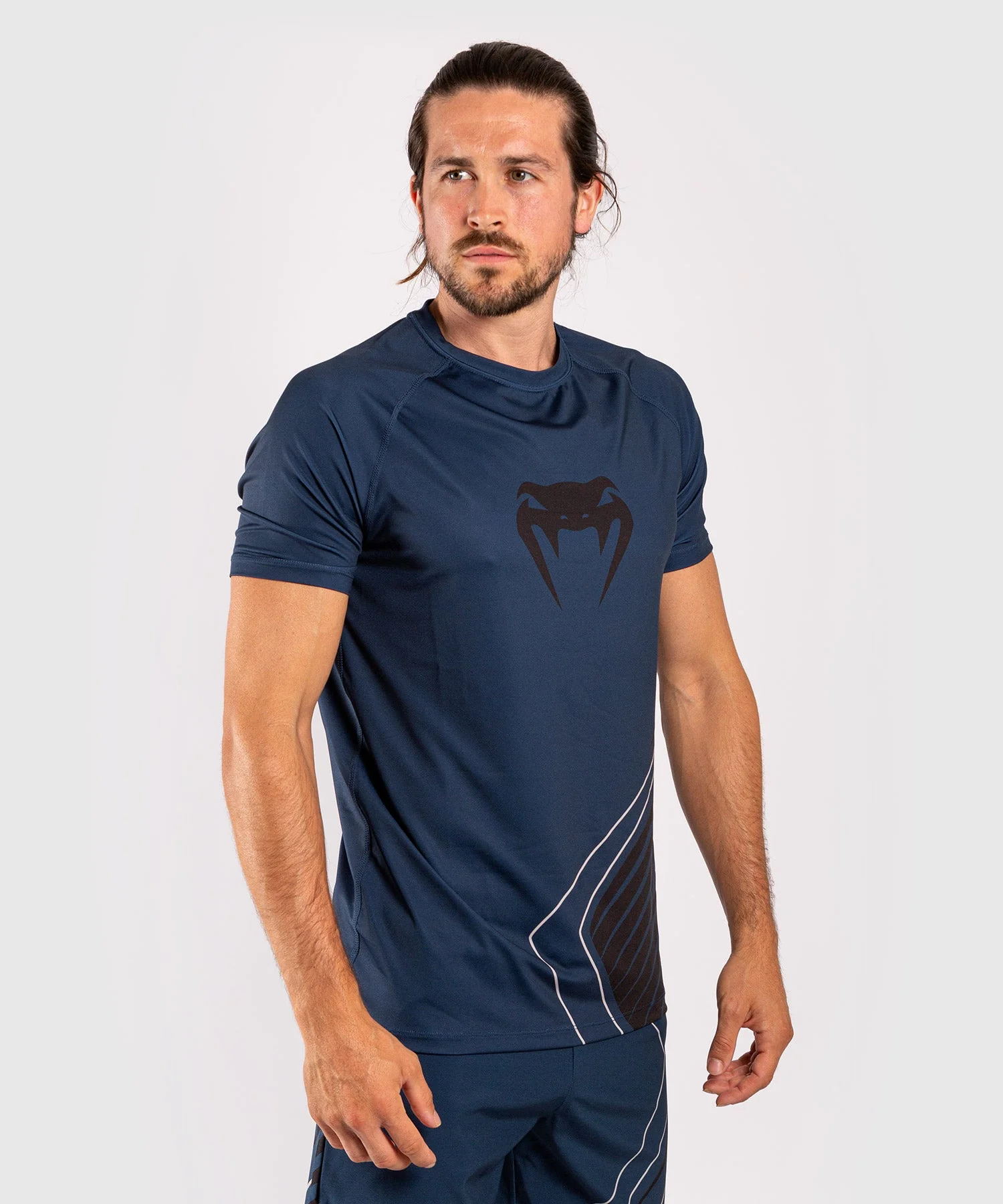 Venum Contender 5.0 Dry-Tech T-shirt - Navy/Sand - Image 3