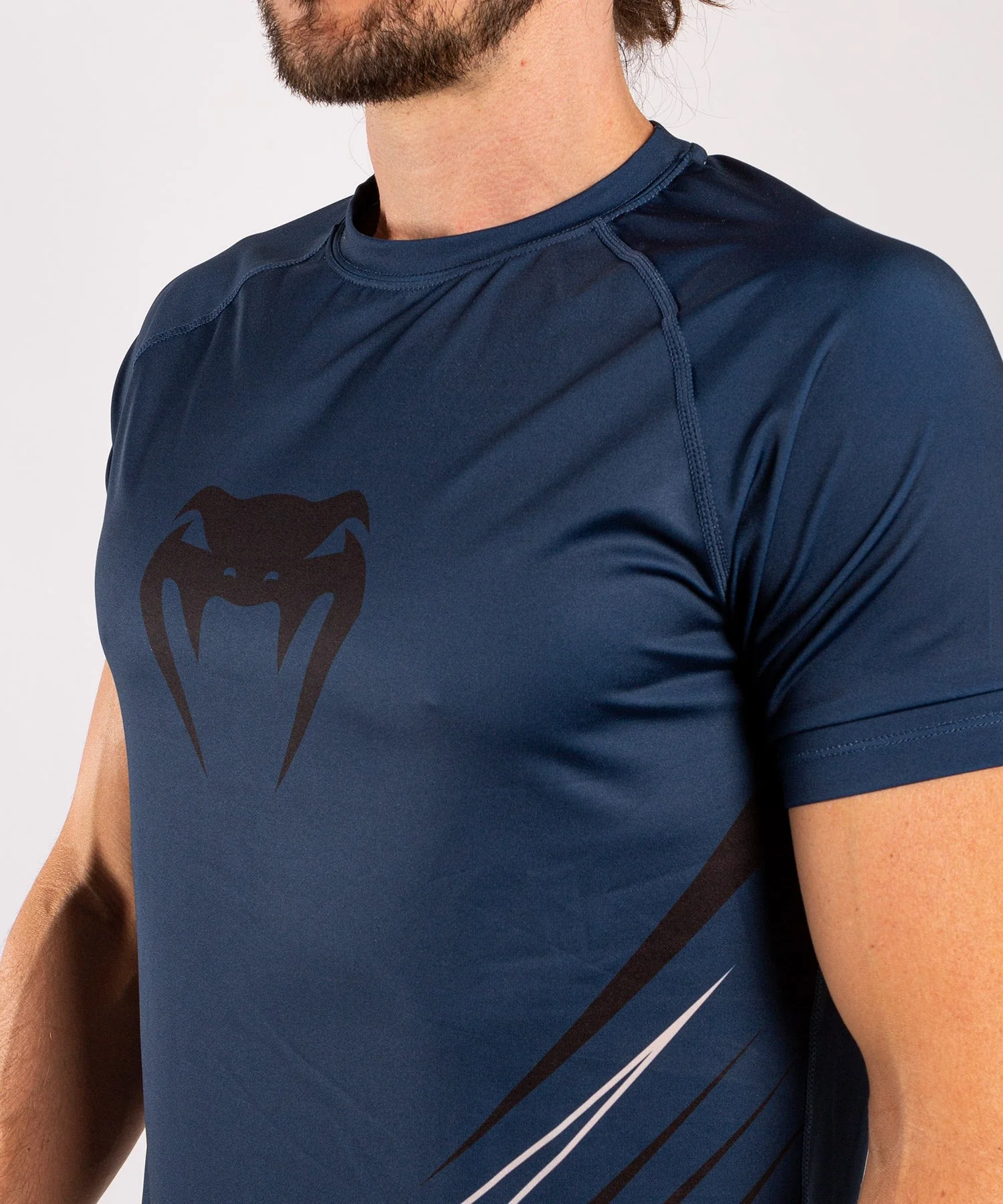 Venum Contender 5.0 Dry-Tech T-shirt - Navy/Sand - Image 6