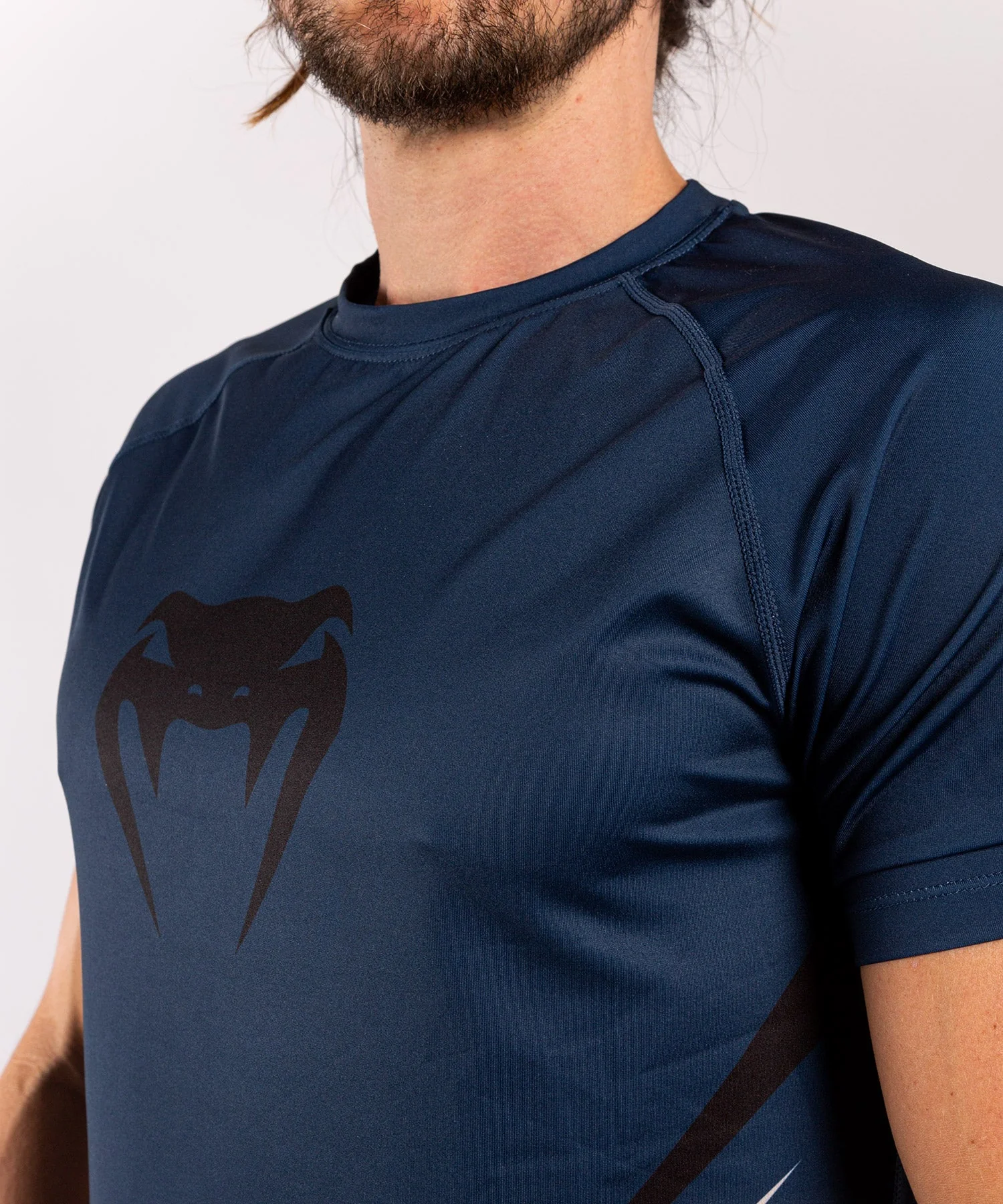 Venum Contender 5.0 Dry-Tech T-shirt - Navy/Sand - Image 7