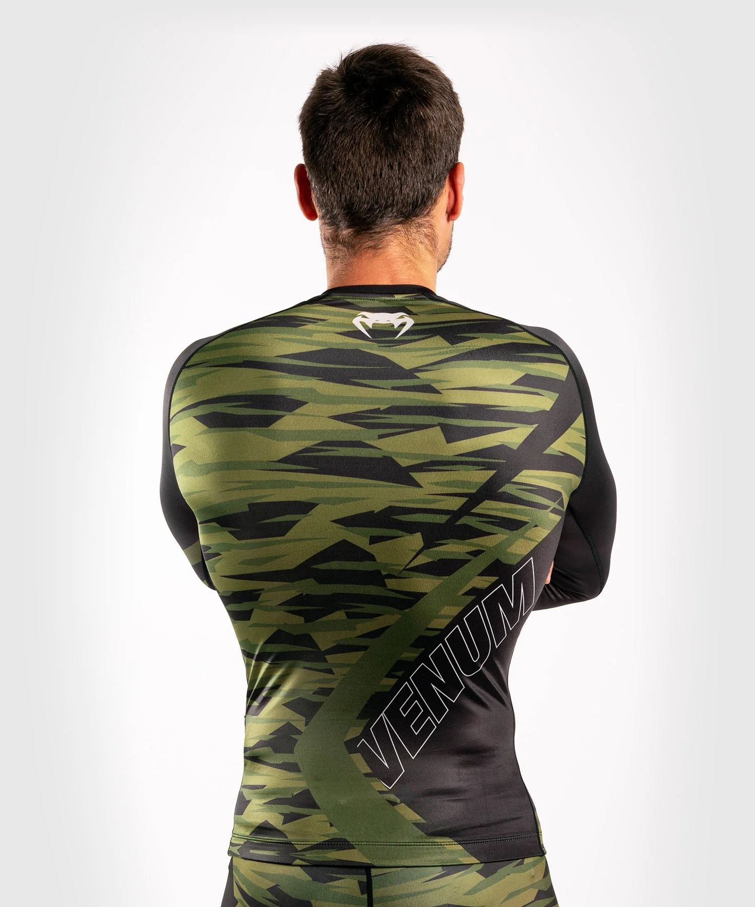 Venum Contender 5.0 Rashguard - Long sleeves - Khaki camo - Image 4