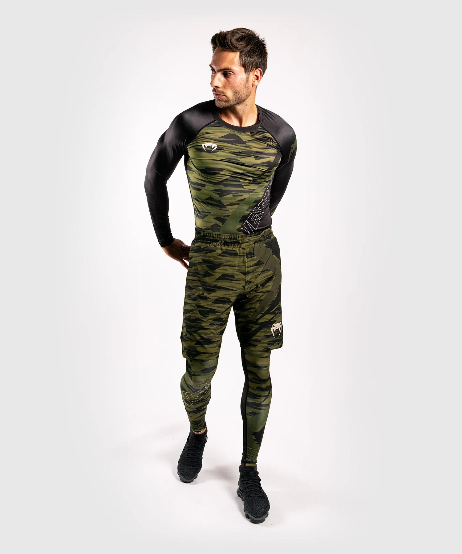 Venum Contender 5.0 Rashguard - Long sleeves - Khaki camo - Image 6