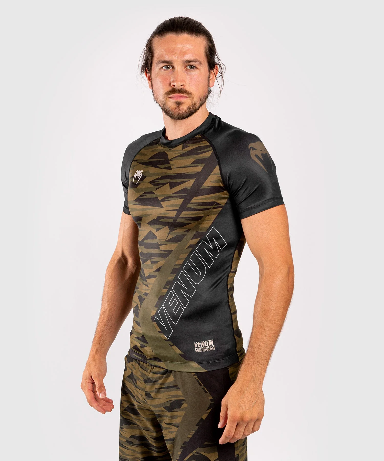Venum Contender 5.0 Rashguard - Short sleeves - Khaki camo - Image 2