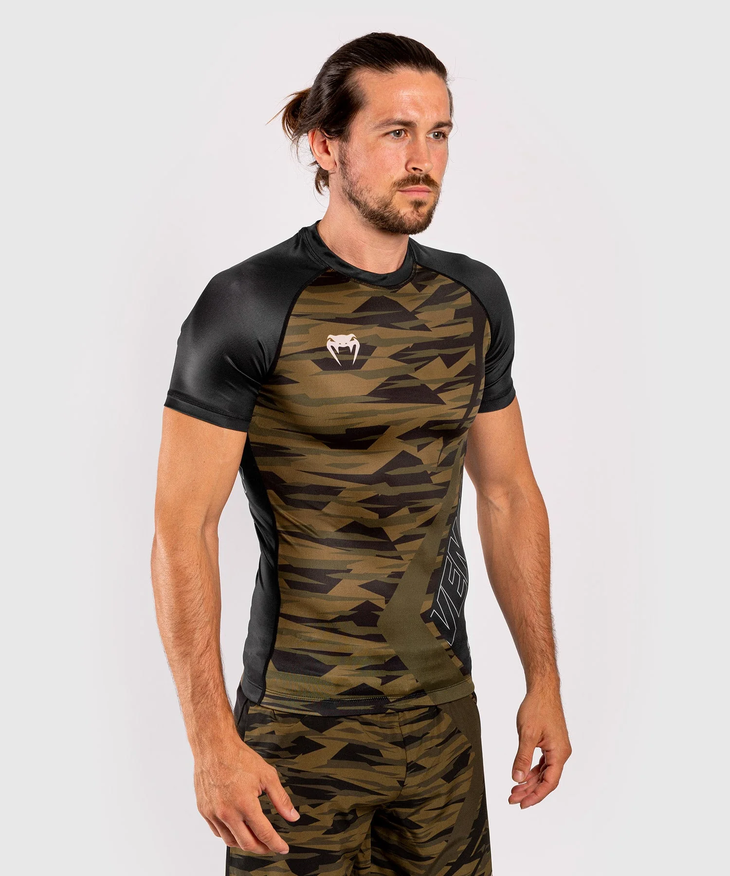 Venum Contender 5.0 Rashguard - Short sleeves - Khaki camo - Image 3