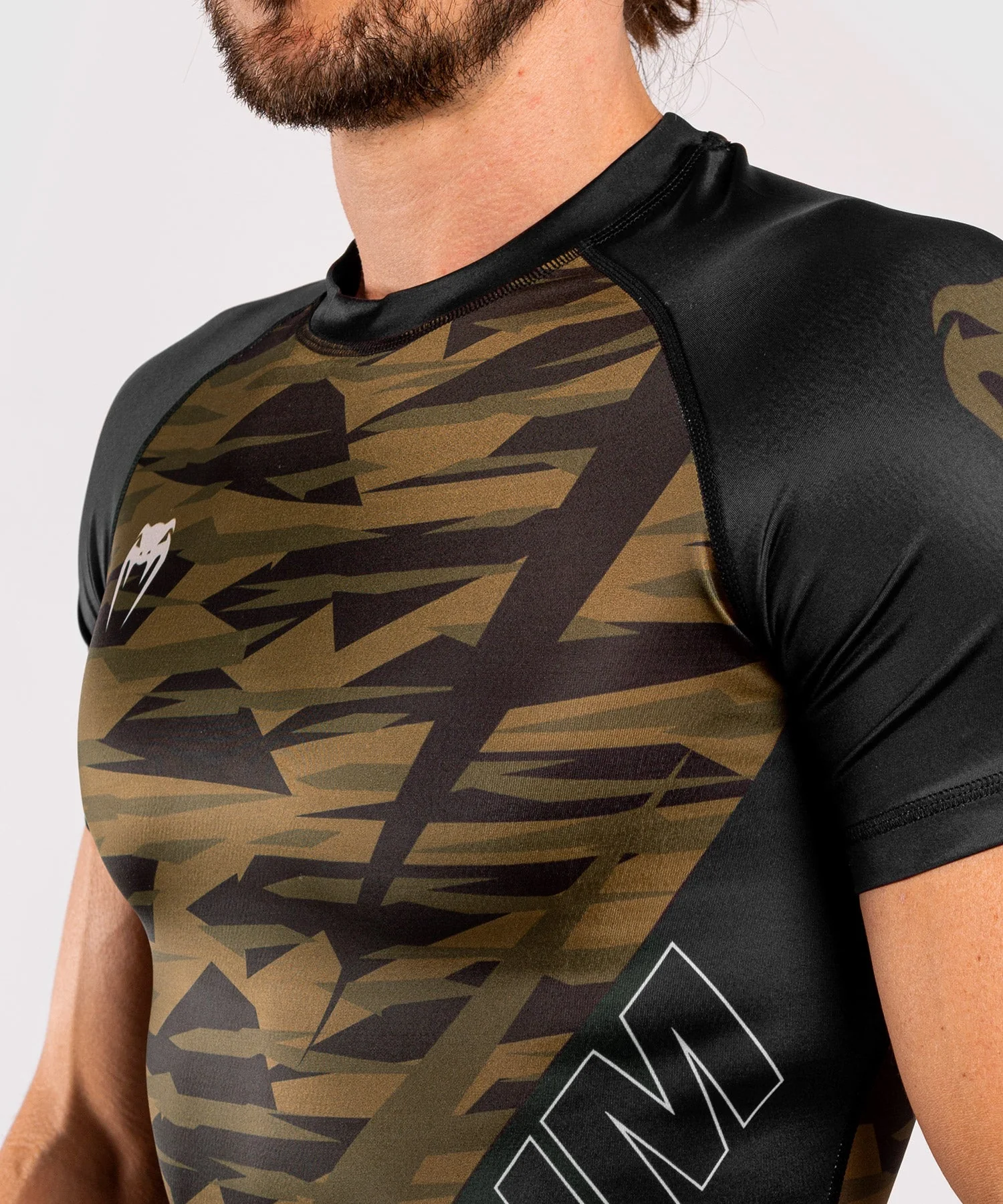 Venum Contender 5.0 Rashguard - Short sleeves - Khaki camo - Image 6
