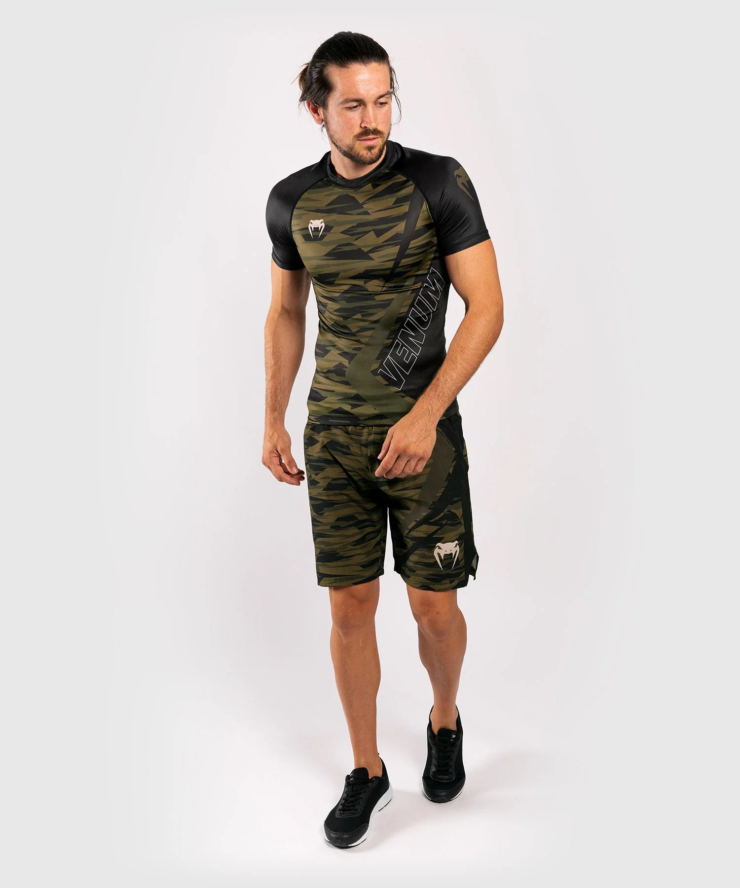 Venum Contender 5.0 Rashguard - Short sleeves - Khaki camo - Image 9