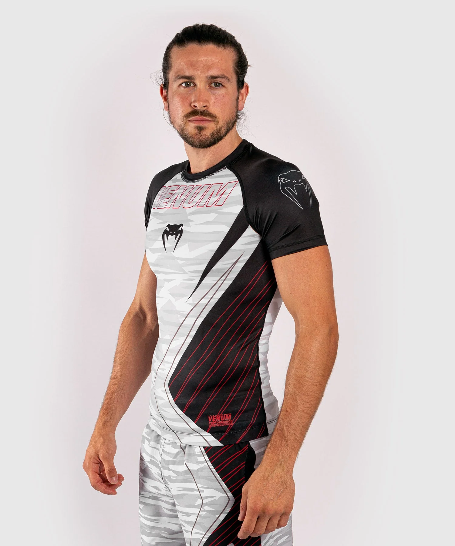 Venum Contender 5.0 Rashguard - Short sleeves - White/Camo - Image 2