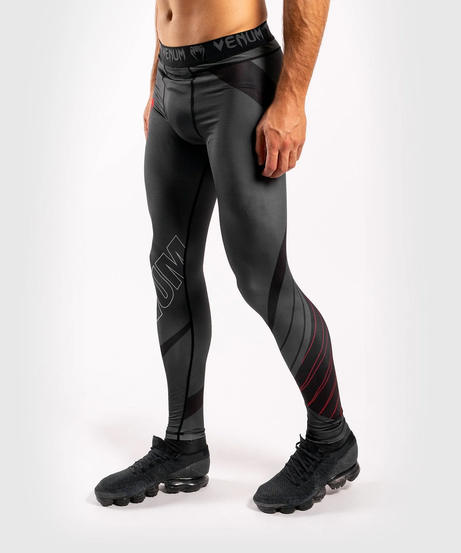 Venum Contender 5.0 Tights - Black/Red - Image 2