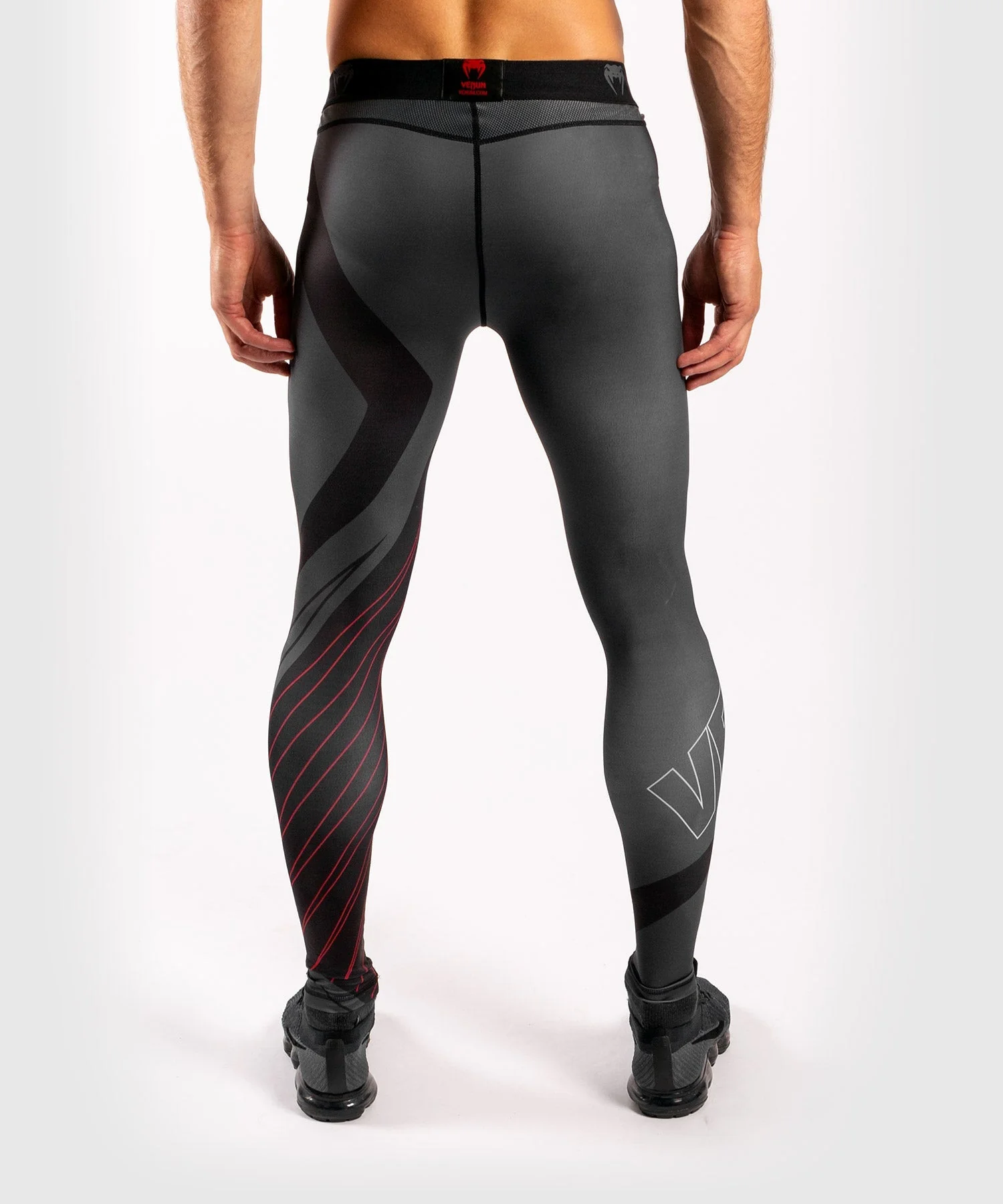 Venum Contender 5.0 Tights - Black/Red - Image 4