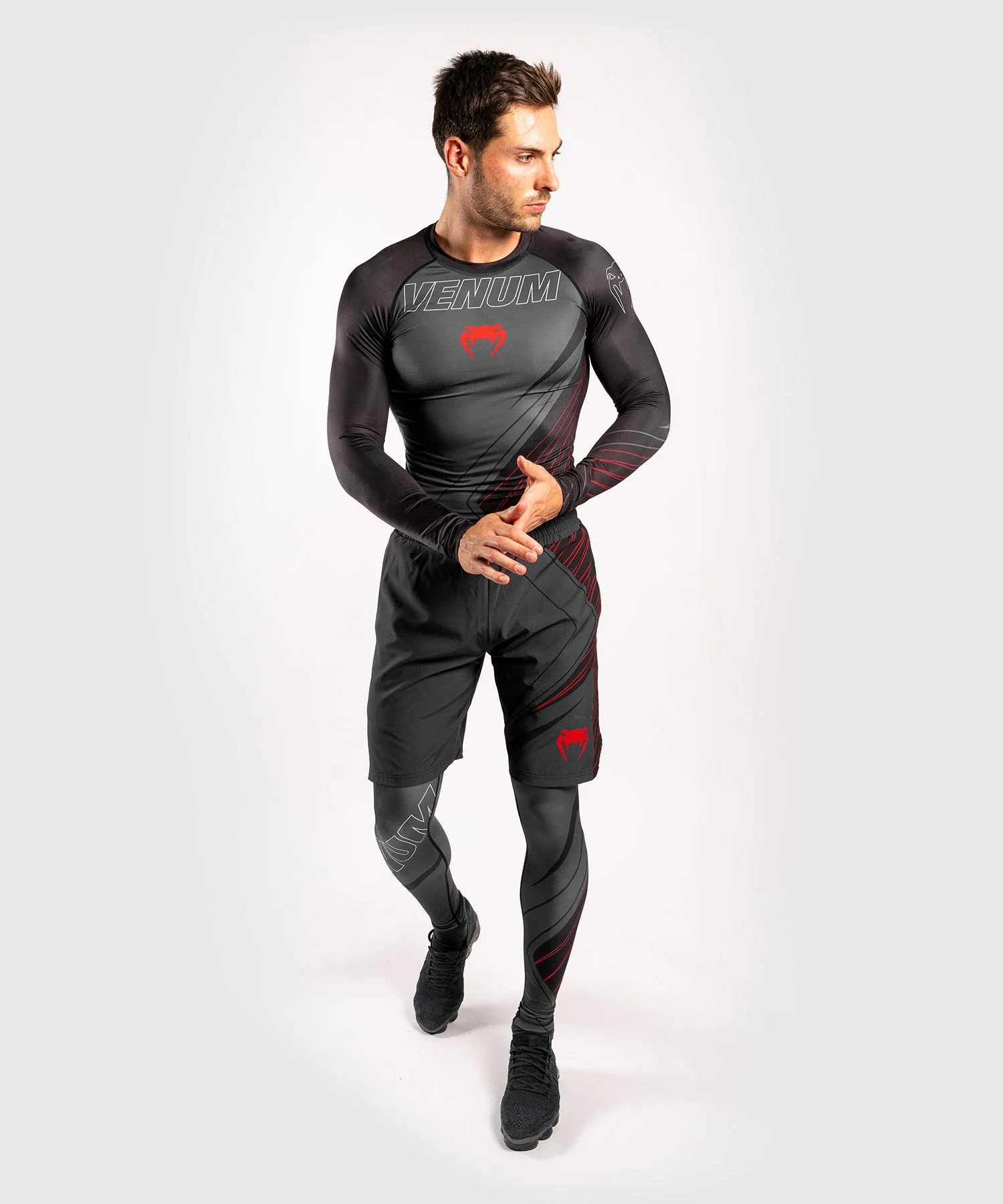 Venum Contender 5.0 Tights - Black/Red - Image 5
