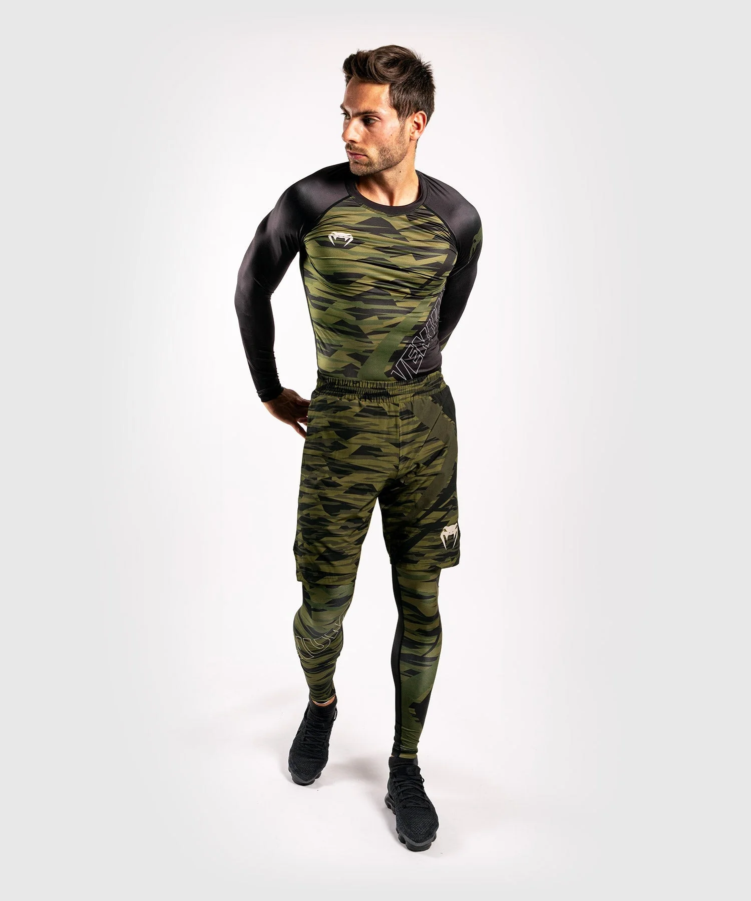 Venum Contender 5.0 Tights - Khaki camo - Image 5