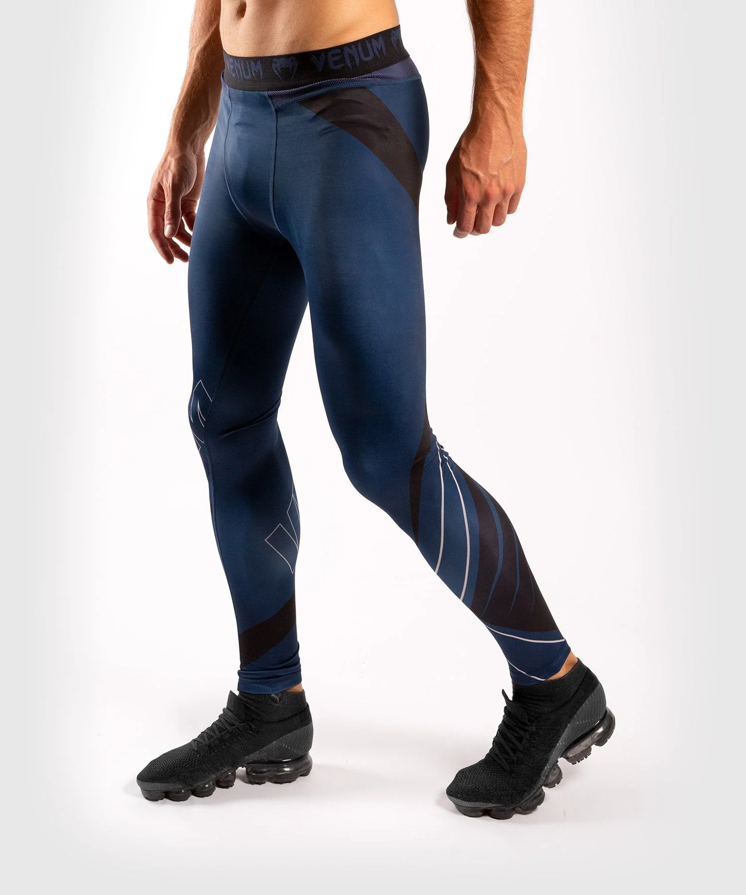 Venum Contender 5.0 Tights - Navy/Sand - Image 2
