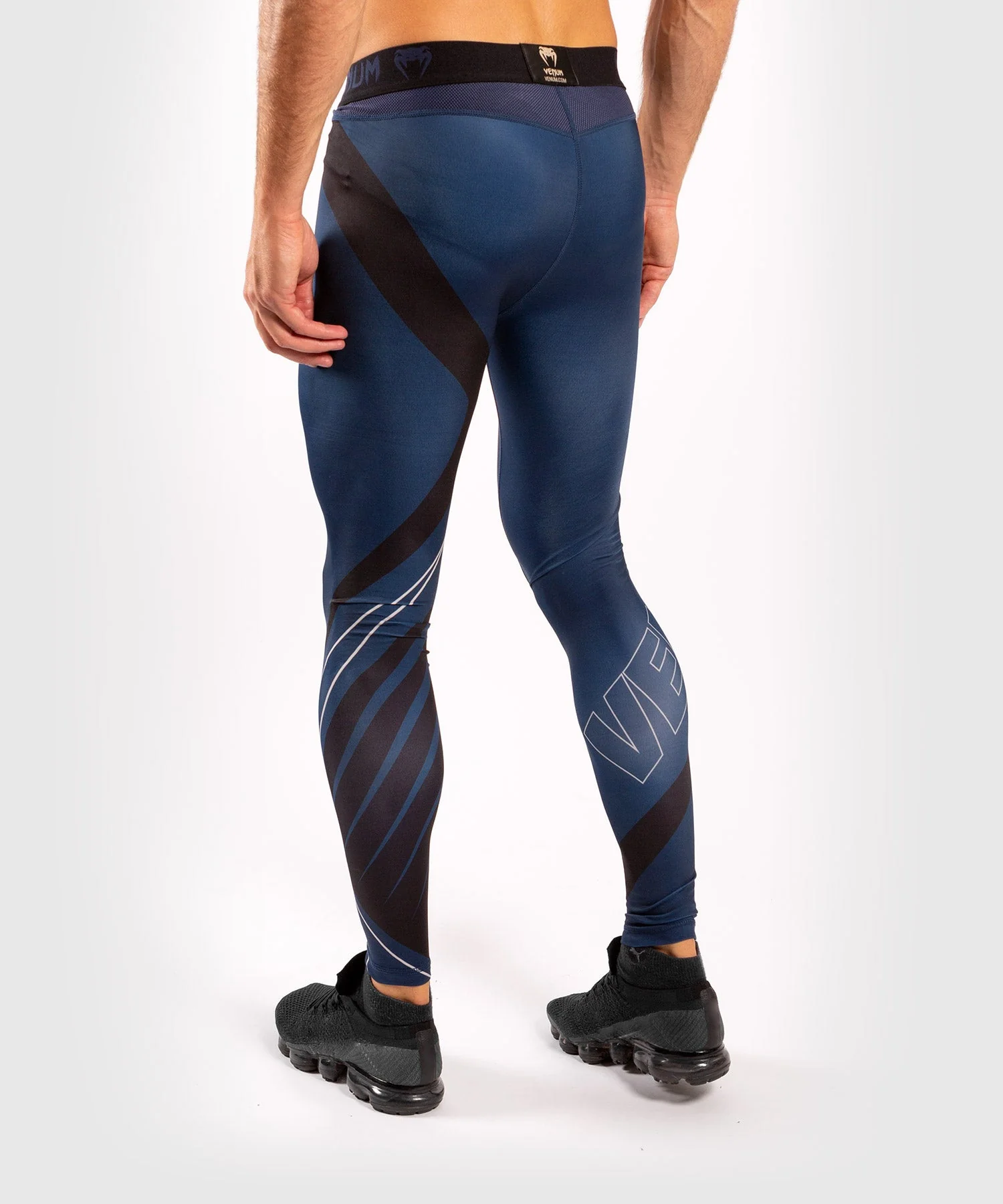 Venum Contender 5.0 Tights - Navy/Sand - Image 3