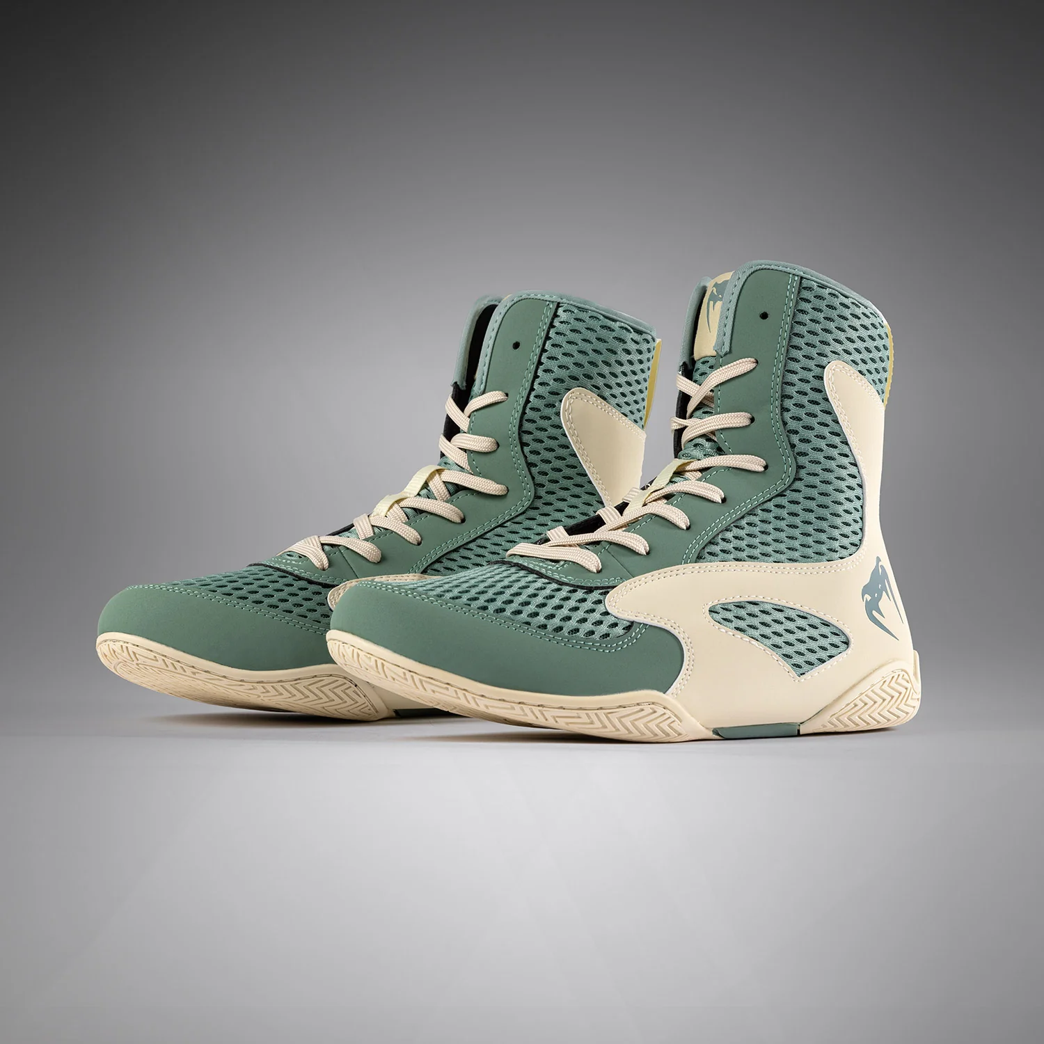 Venum Contender Boxing Shoes - Aqua Green/Ivory